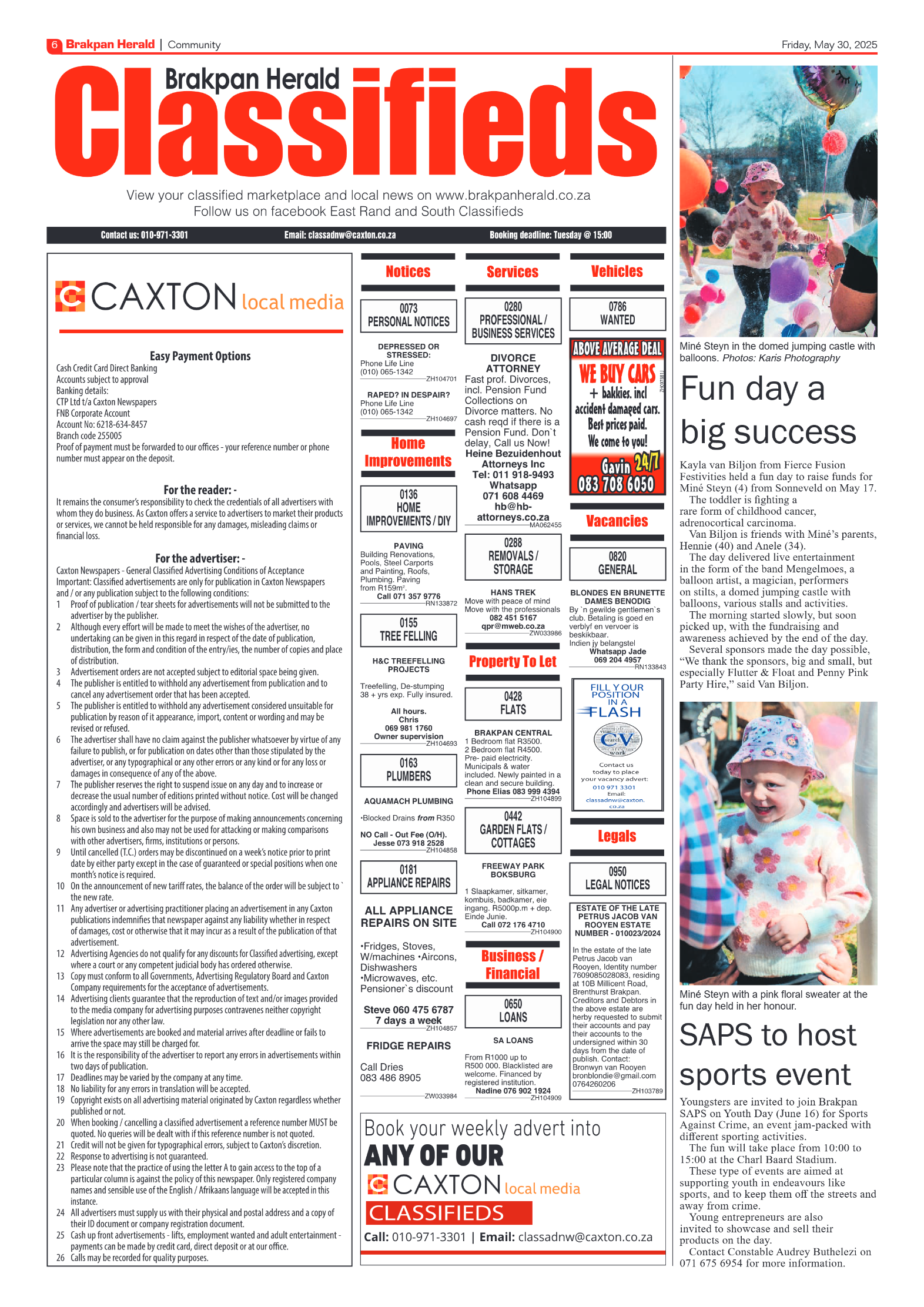 Brakpan Herald 30 May 2025 page 6