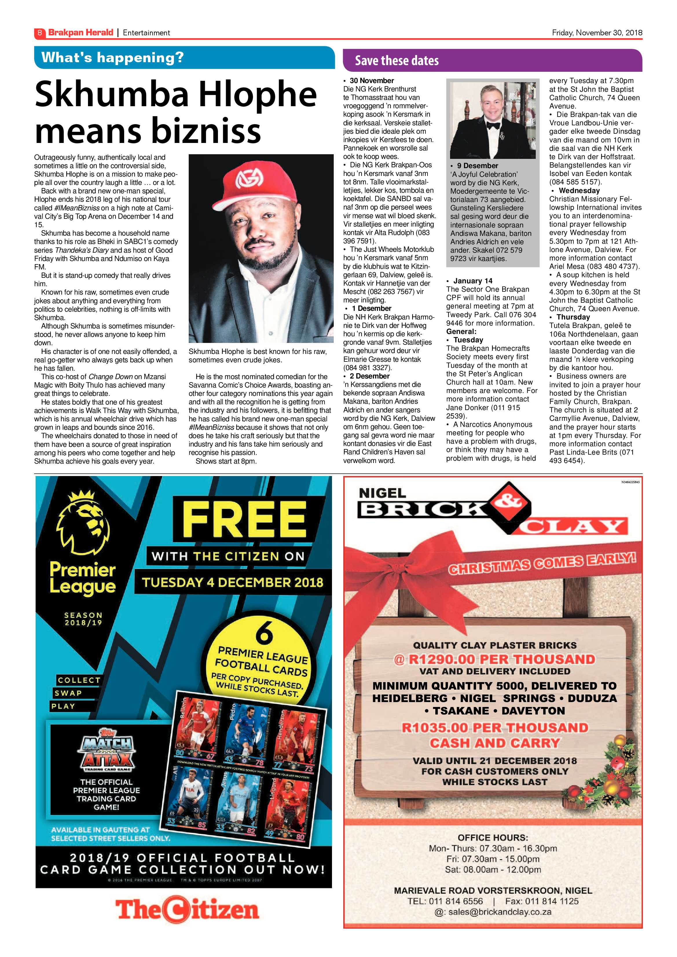 Brakpan Herald 30 November 2018 page 12