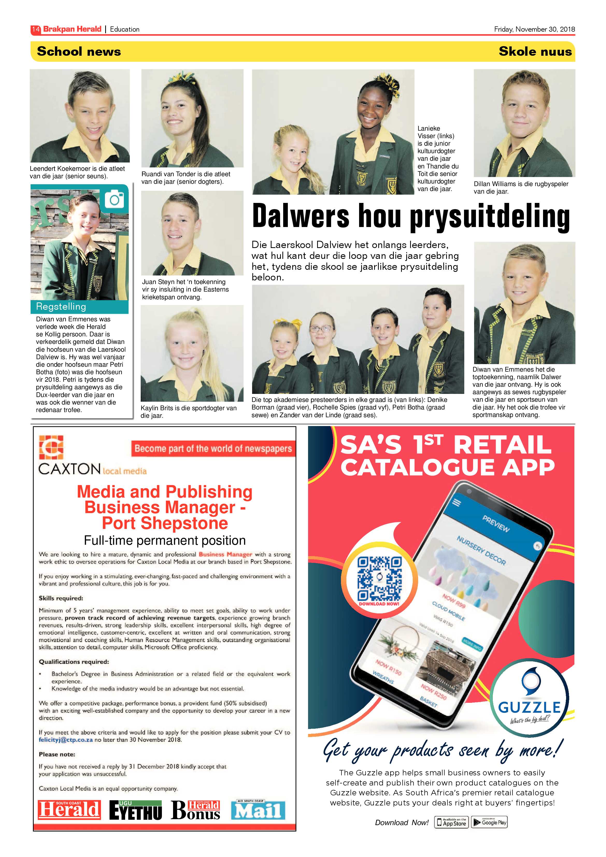 Brakpan Herald 30 November 2018 page 18