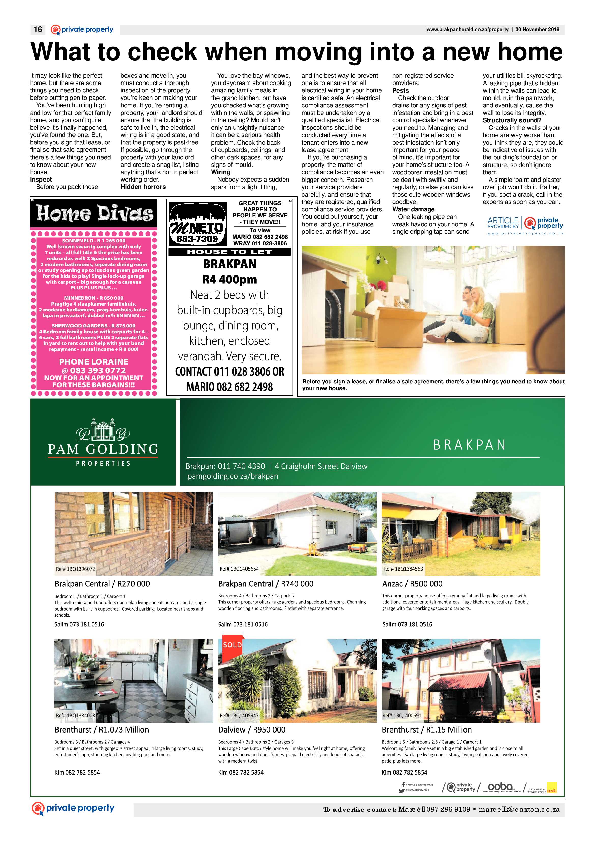 Brakpan Herald 30 November 2018 page 20