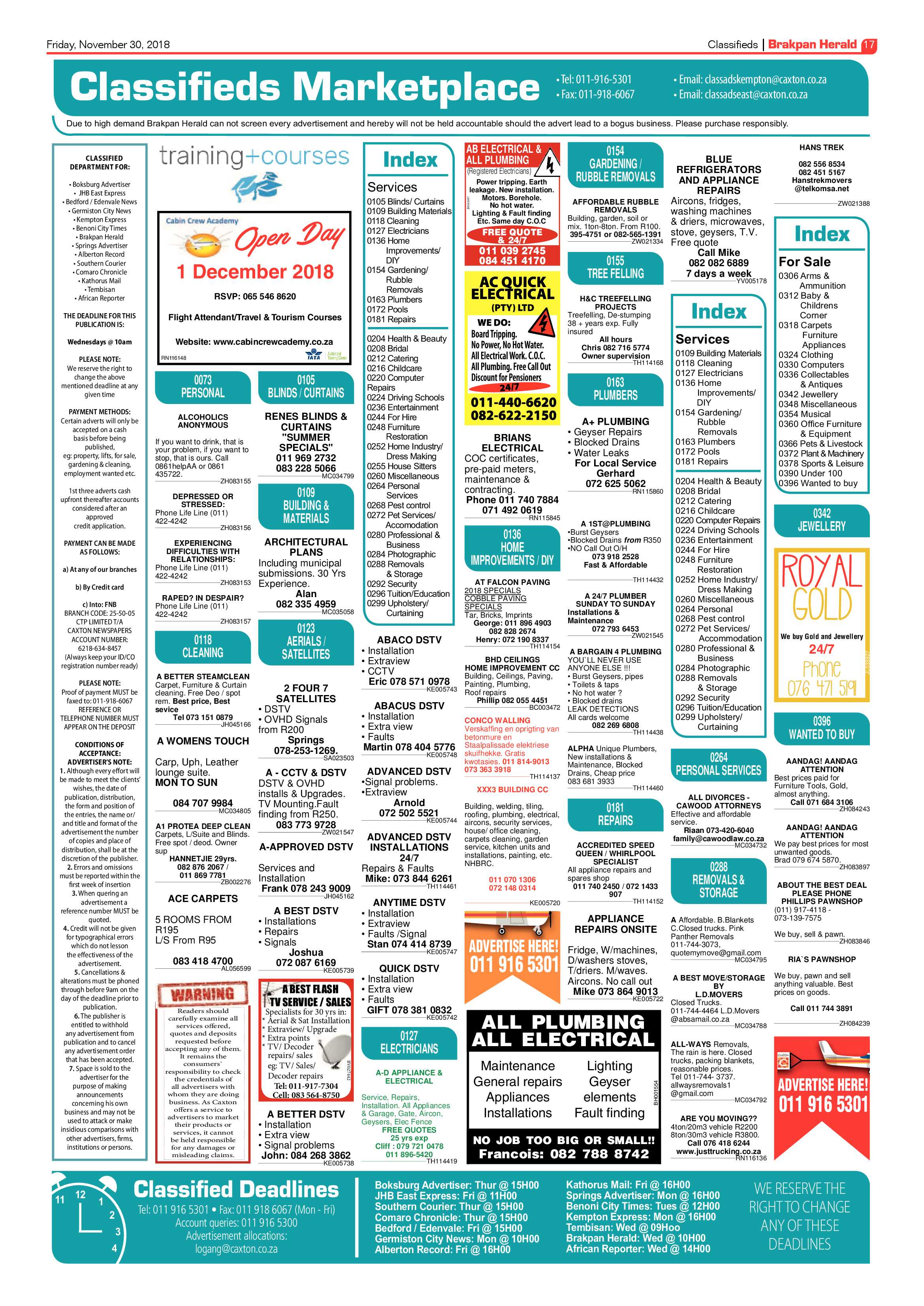 Brakpan Herald 30 November 2018 page 21