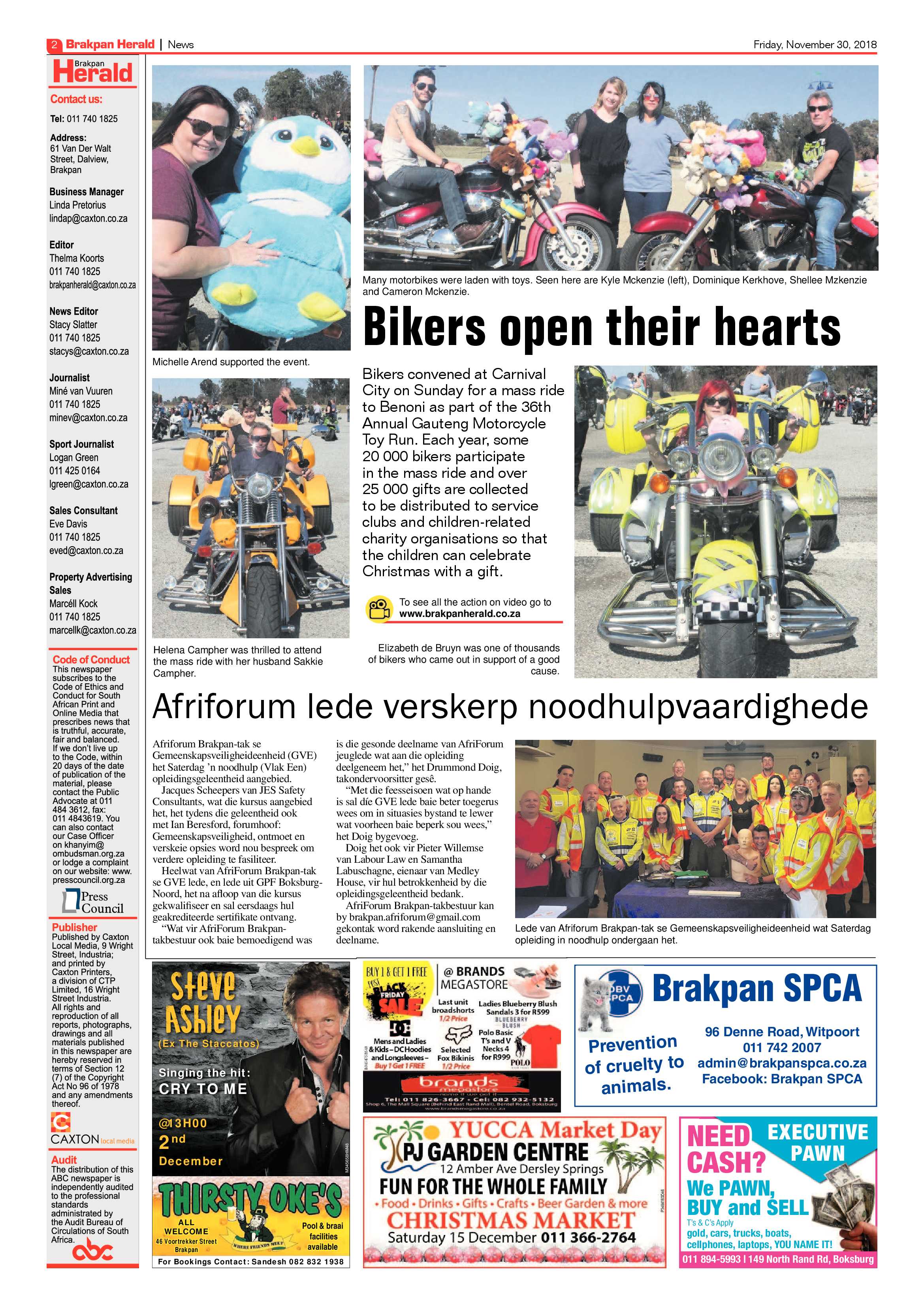 Brakpan Herald 30 November 2018 page 6