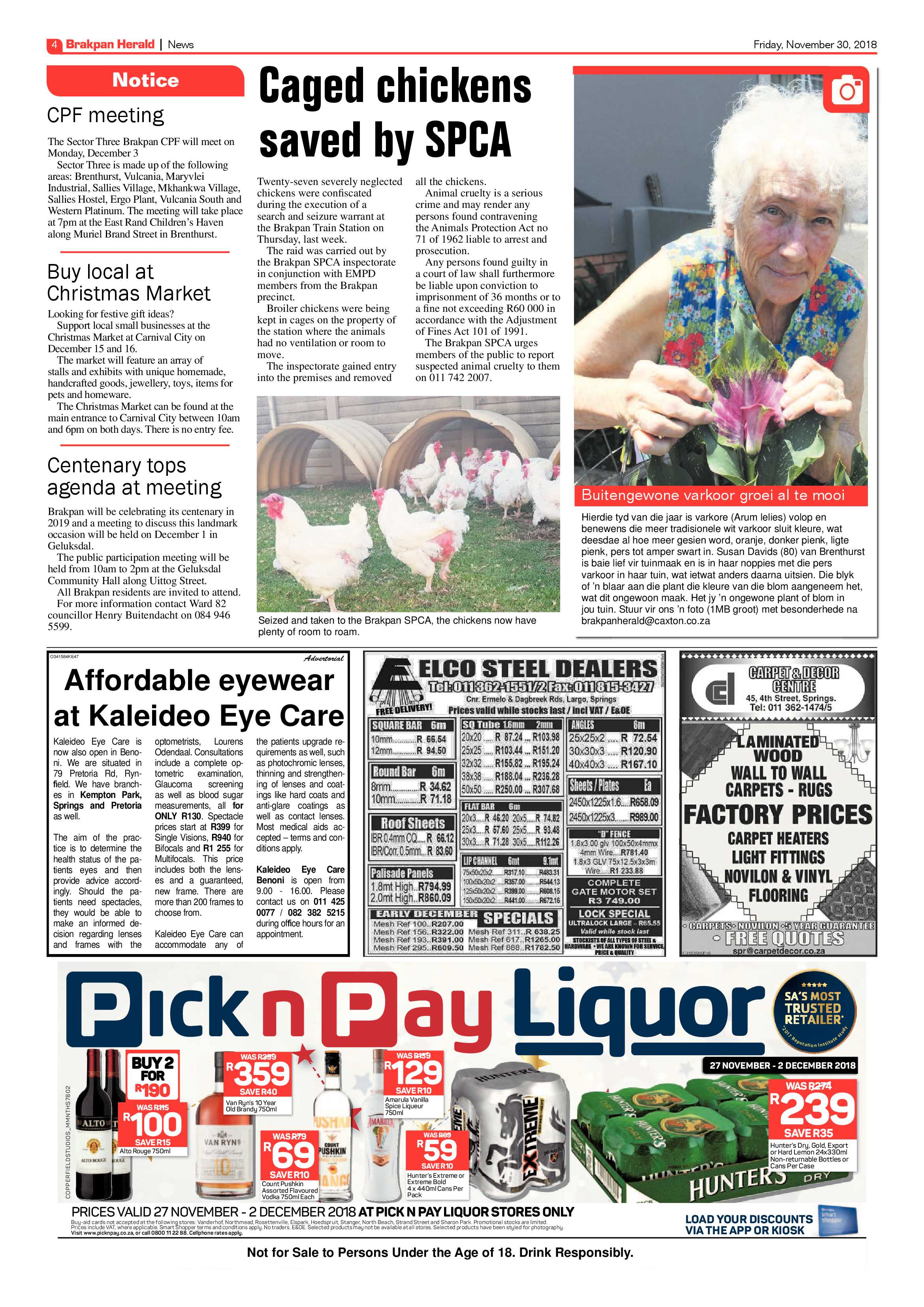 Brakpan Herald 30 November 2018 page 8
