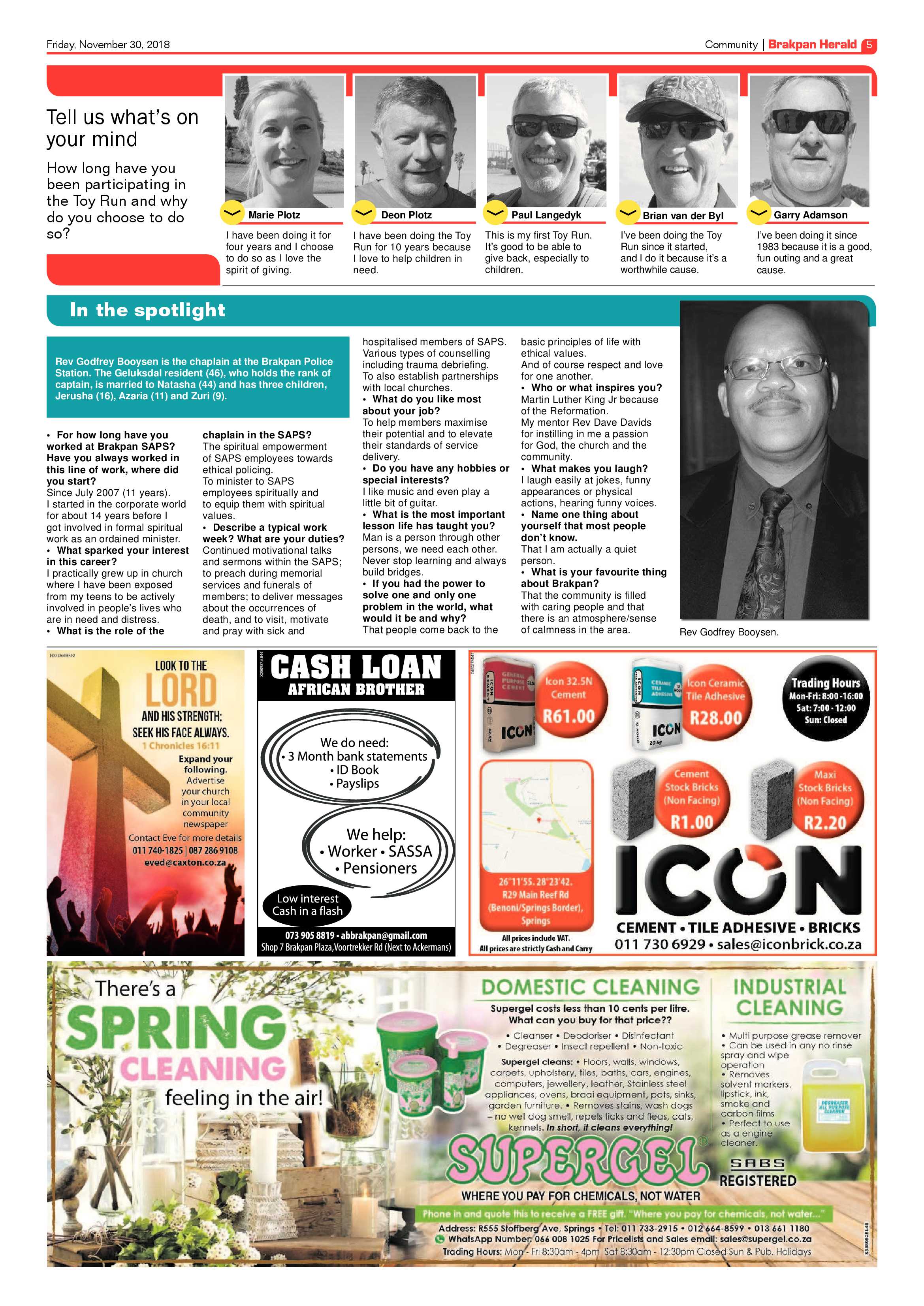 Brakpan Herald 30 November 2018 page 9