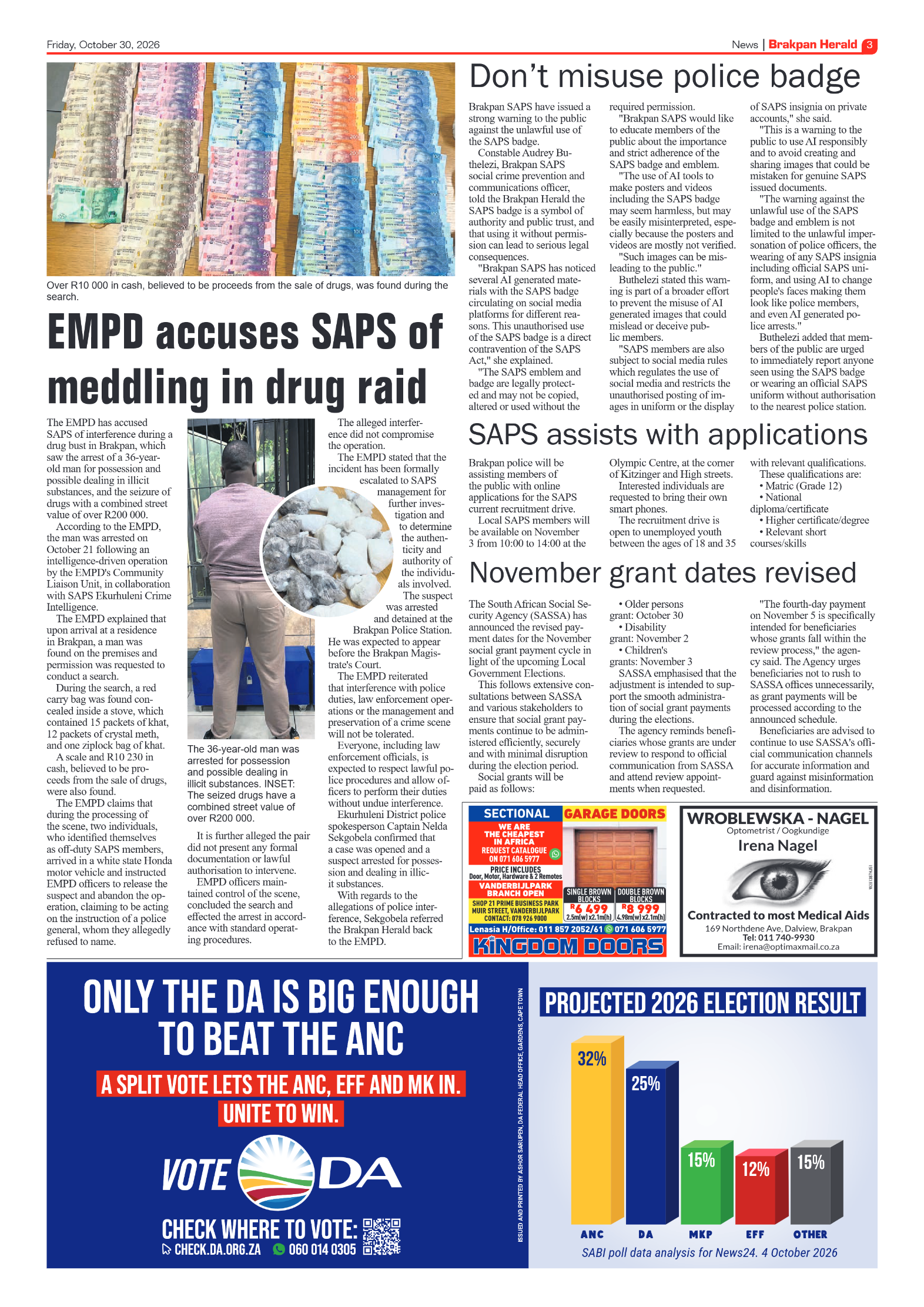 Brakpan Herald 30 October 2026 page 3