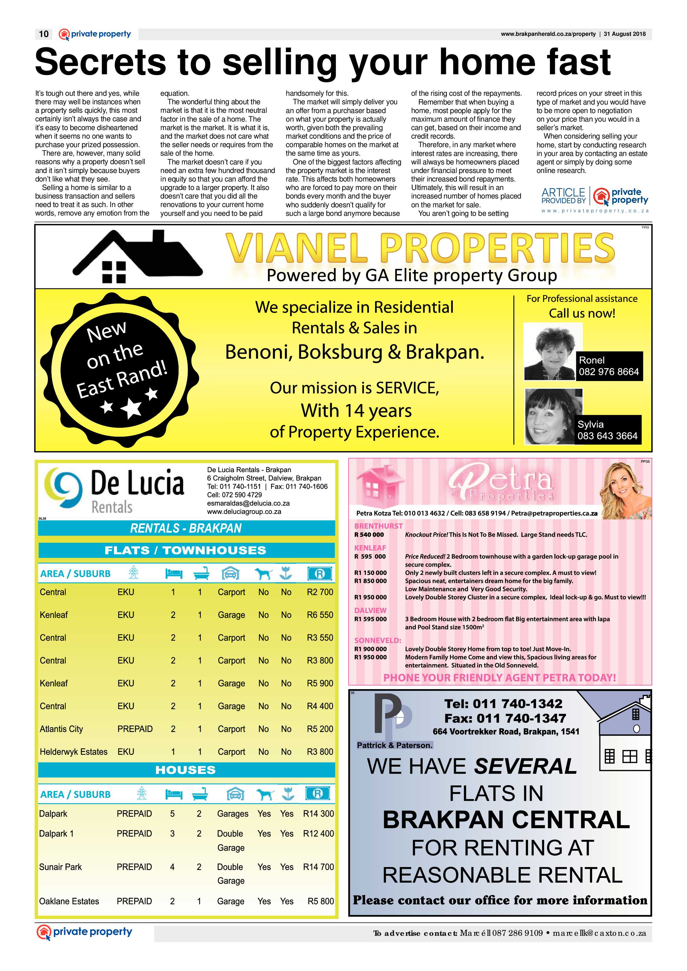 Brakpan Herald 31 August 2018 page 10