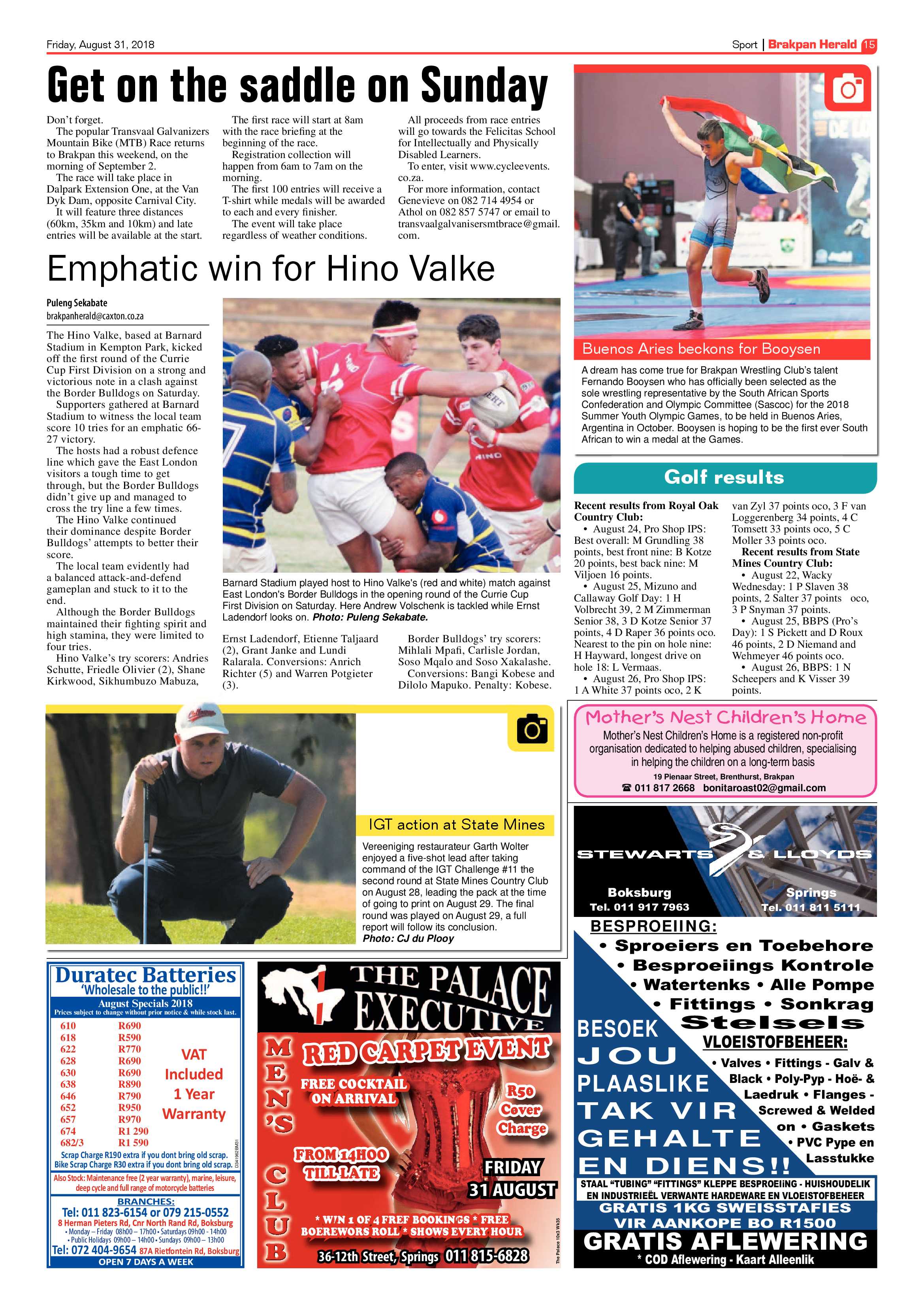 Brakpan Herald 31 August 2018 page 15