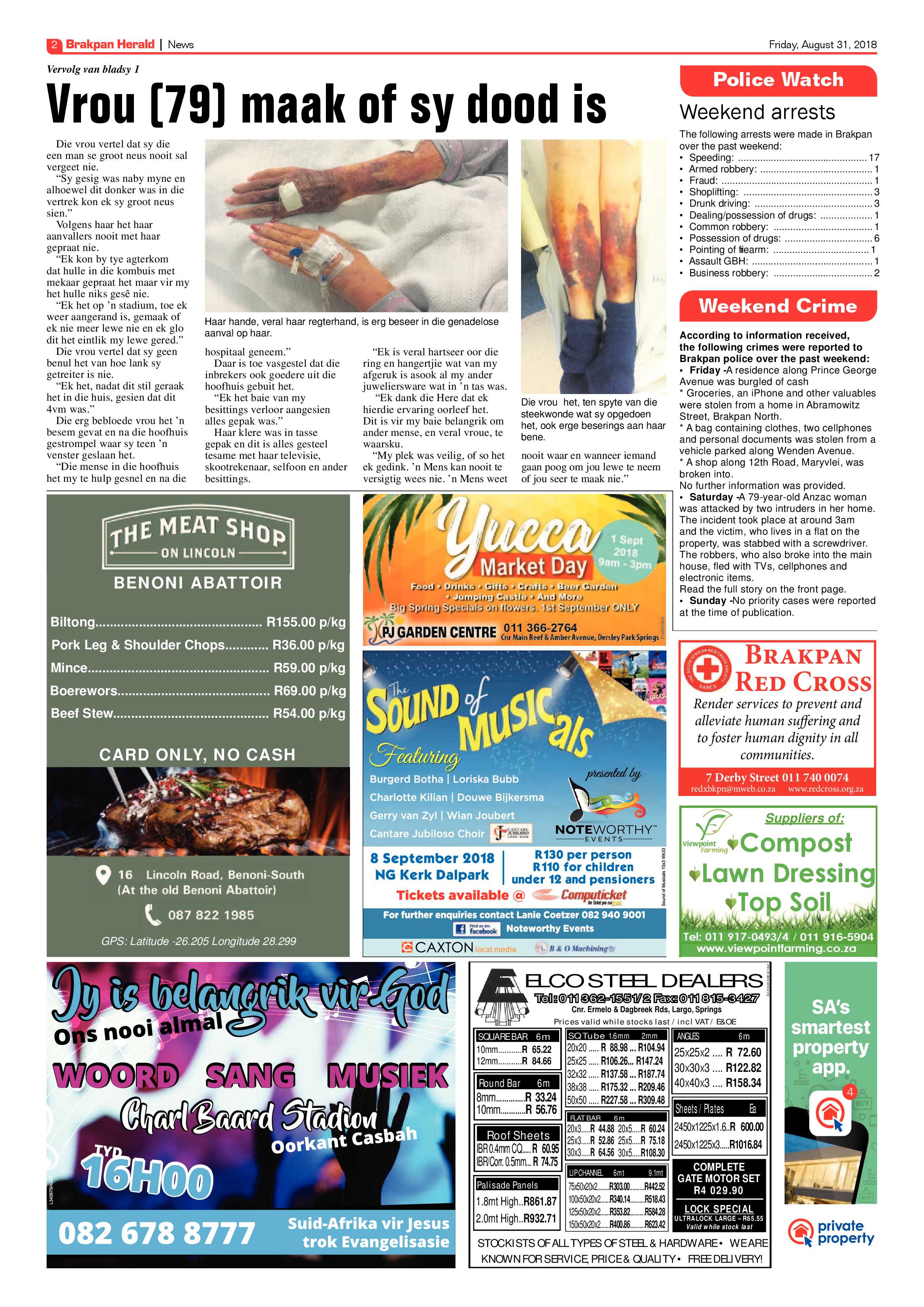 Brakpan Herald 31 August 2018 page 2