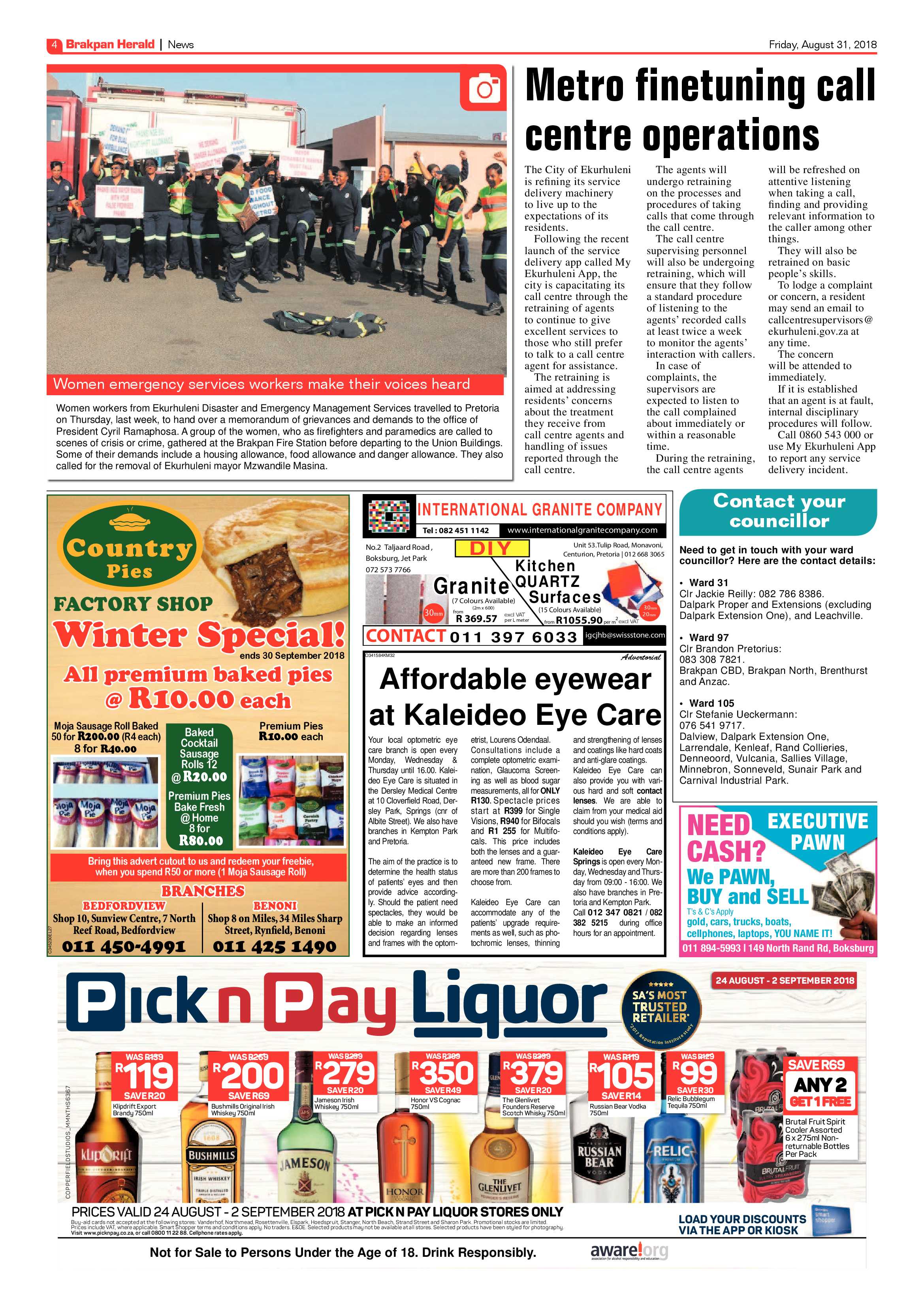 Brakpan Herald 31 August 2018 page 4