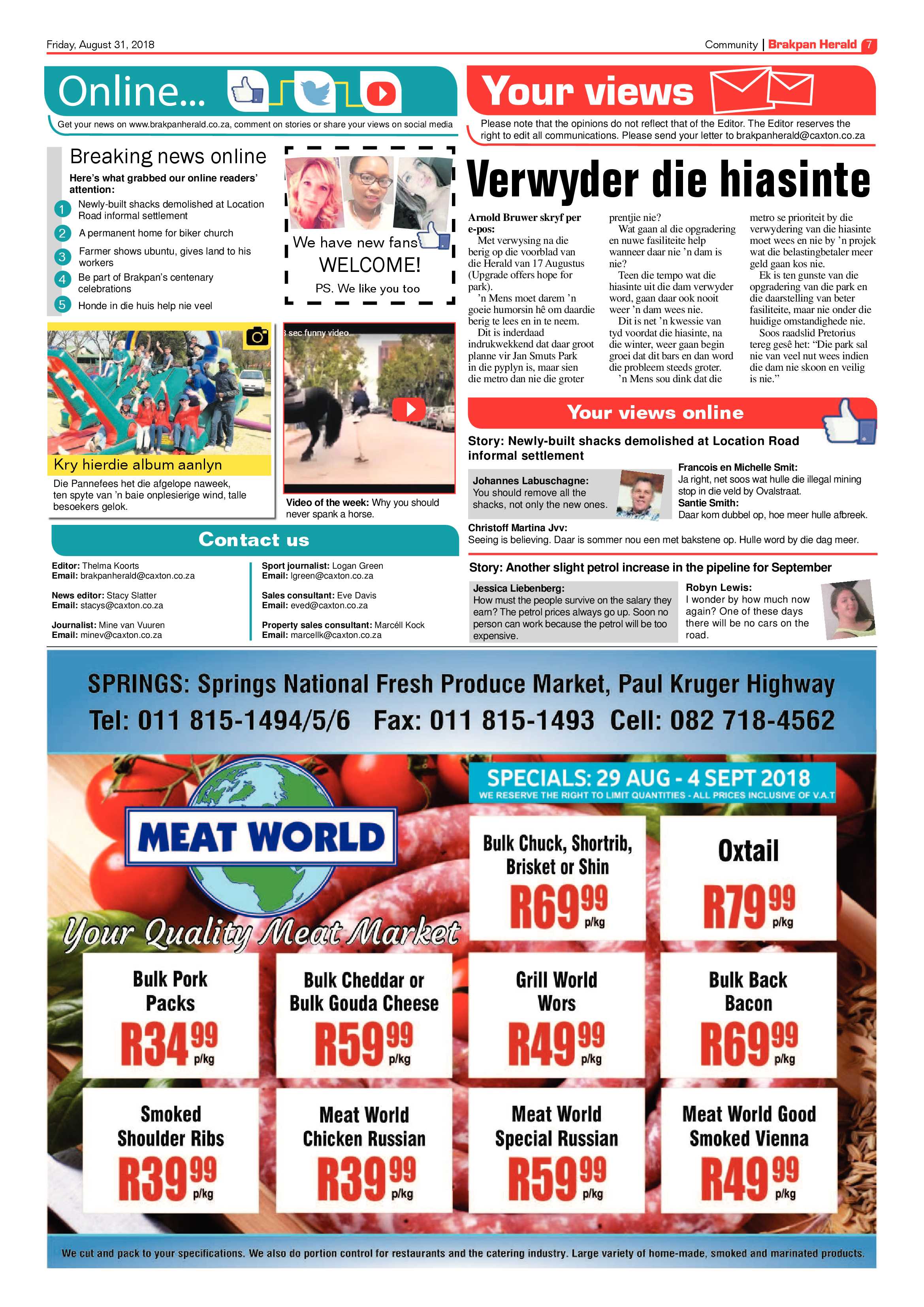Brakpan Herald 31 August 2018 page 7