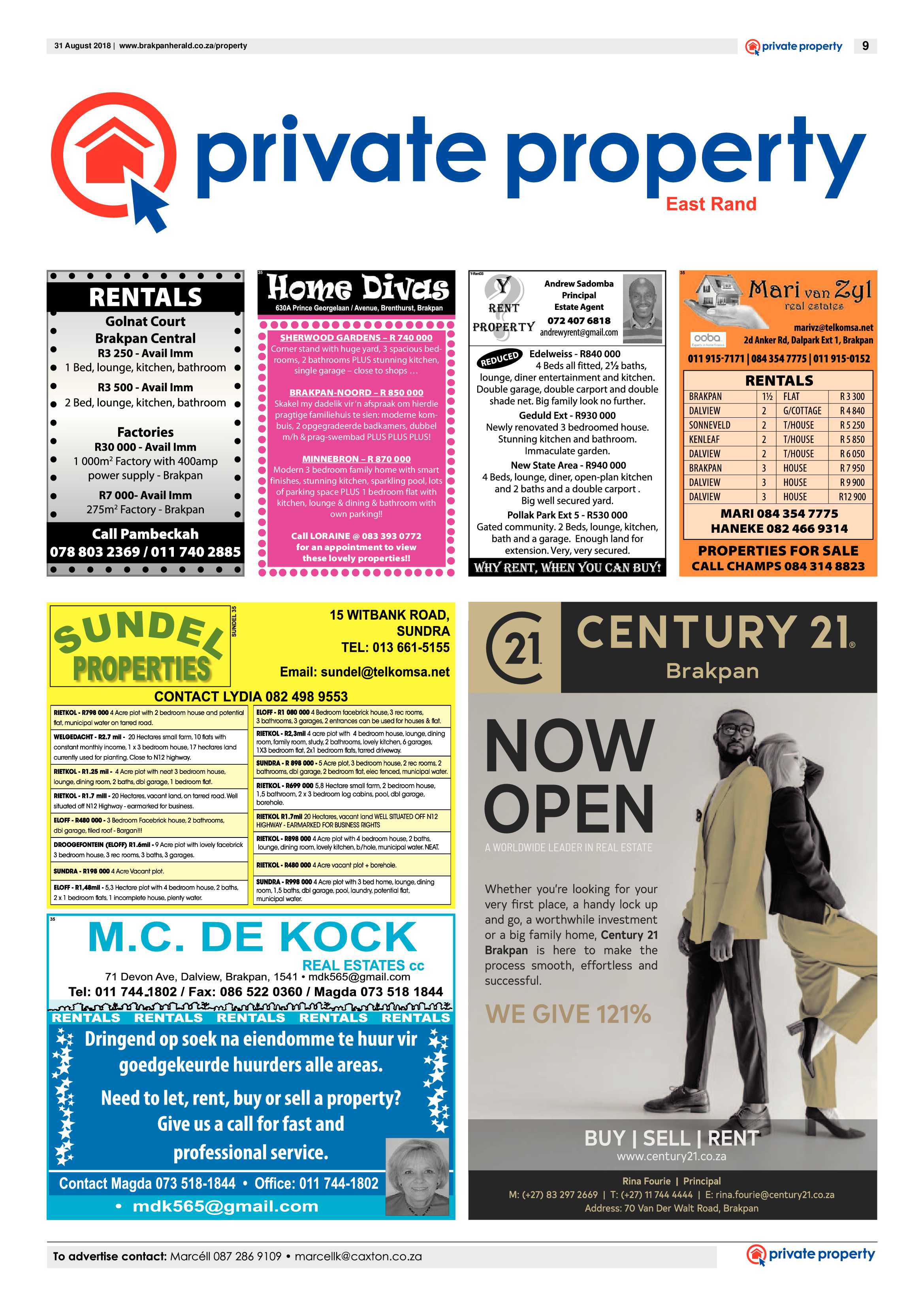 Brakpan Herald 31 August 2018 page 9