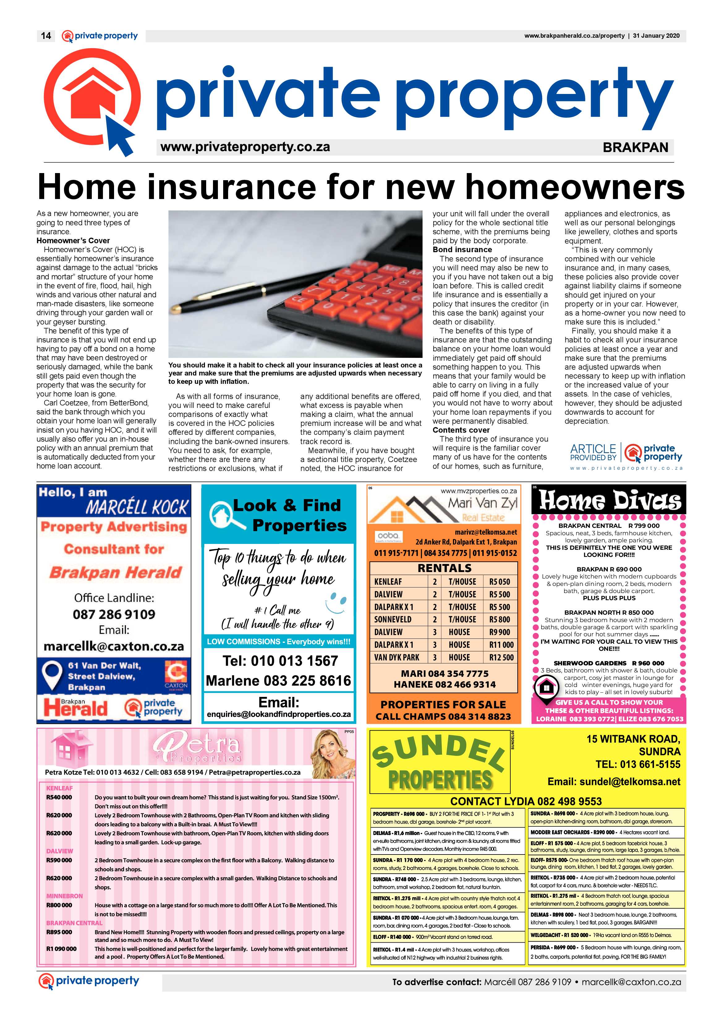 Brakpan Herald 31 January 2020 page 14