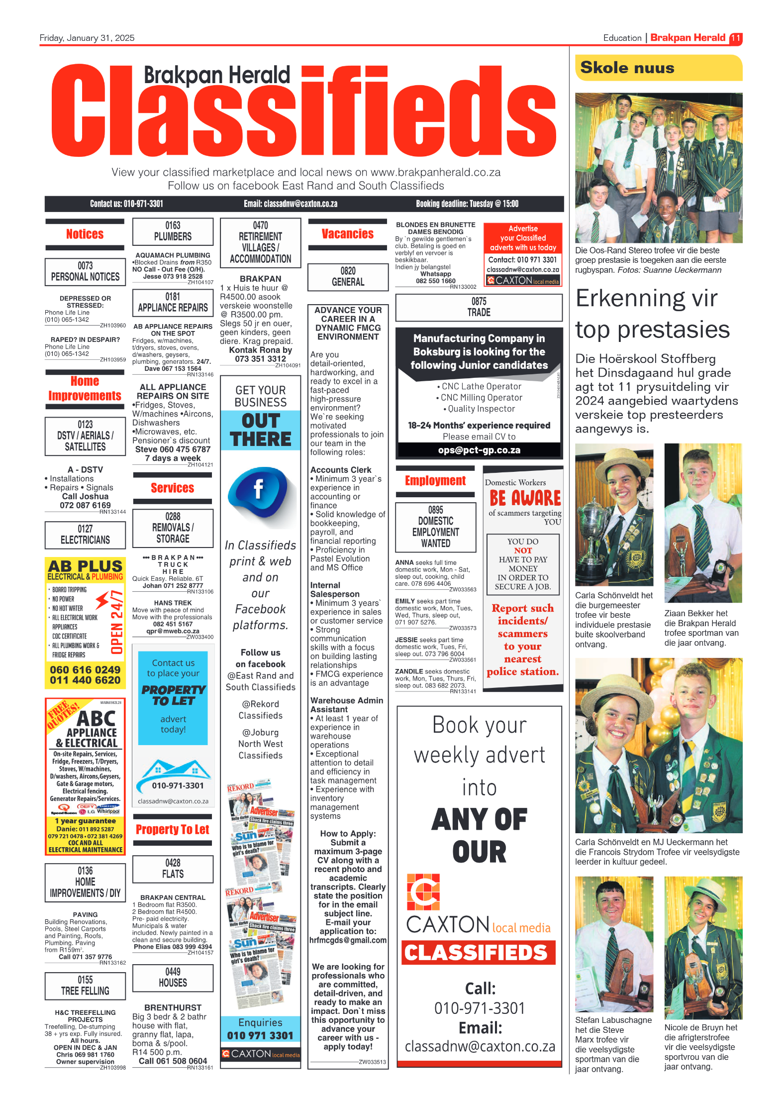 Brakpan Herald 31 January 2025 page 11