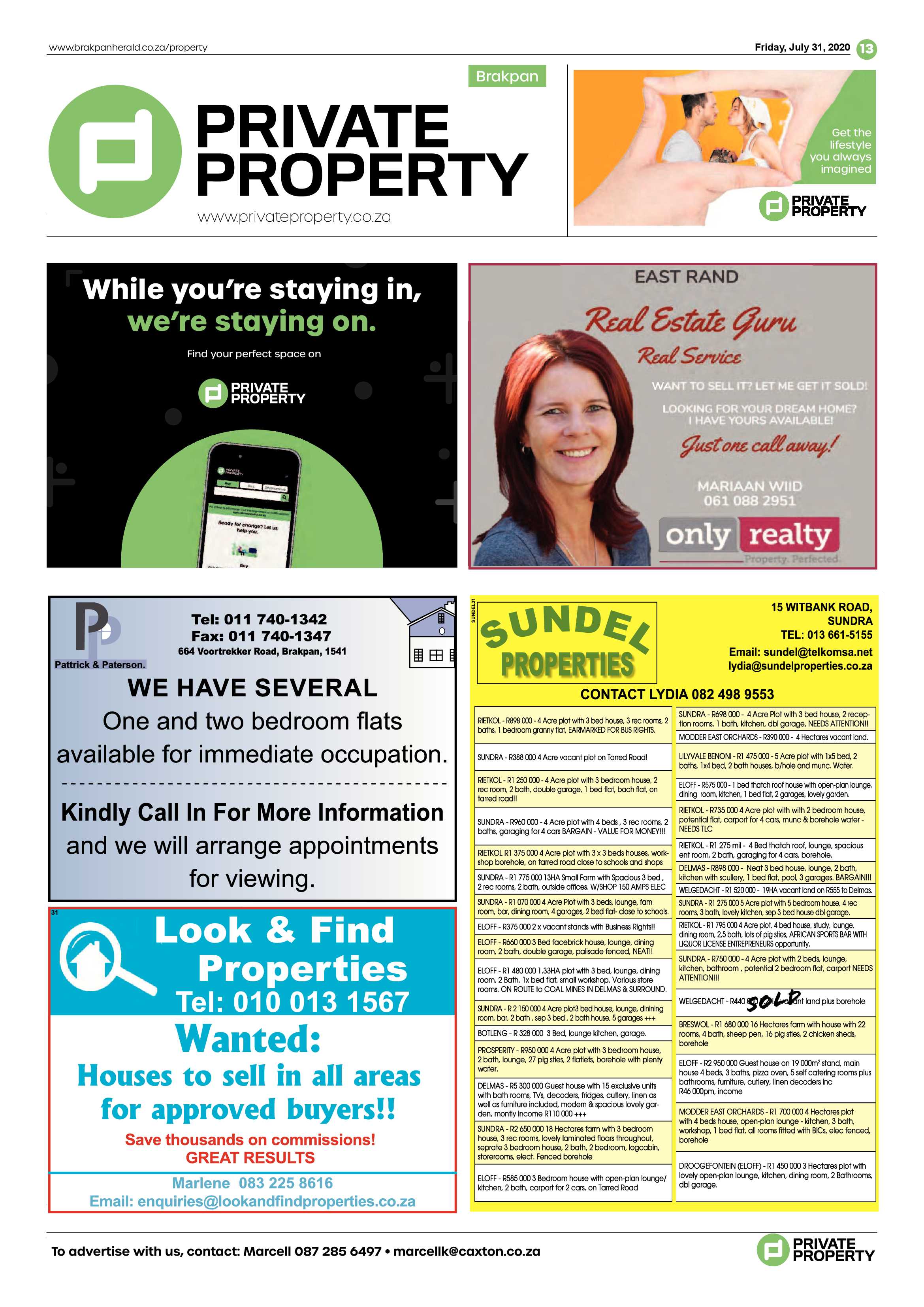 Brakpan Herald 31 July 2020 page 13