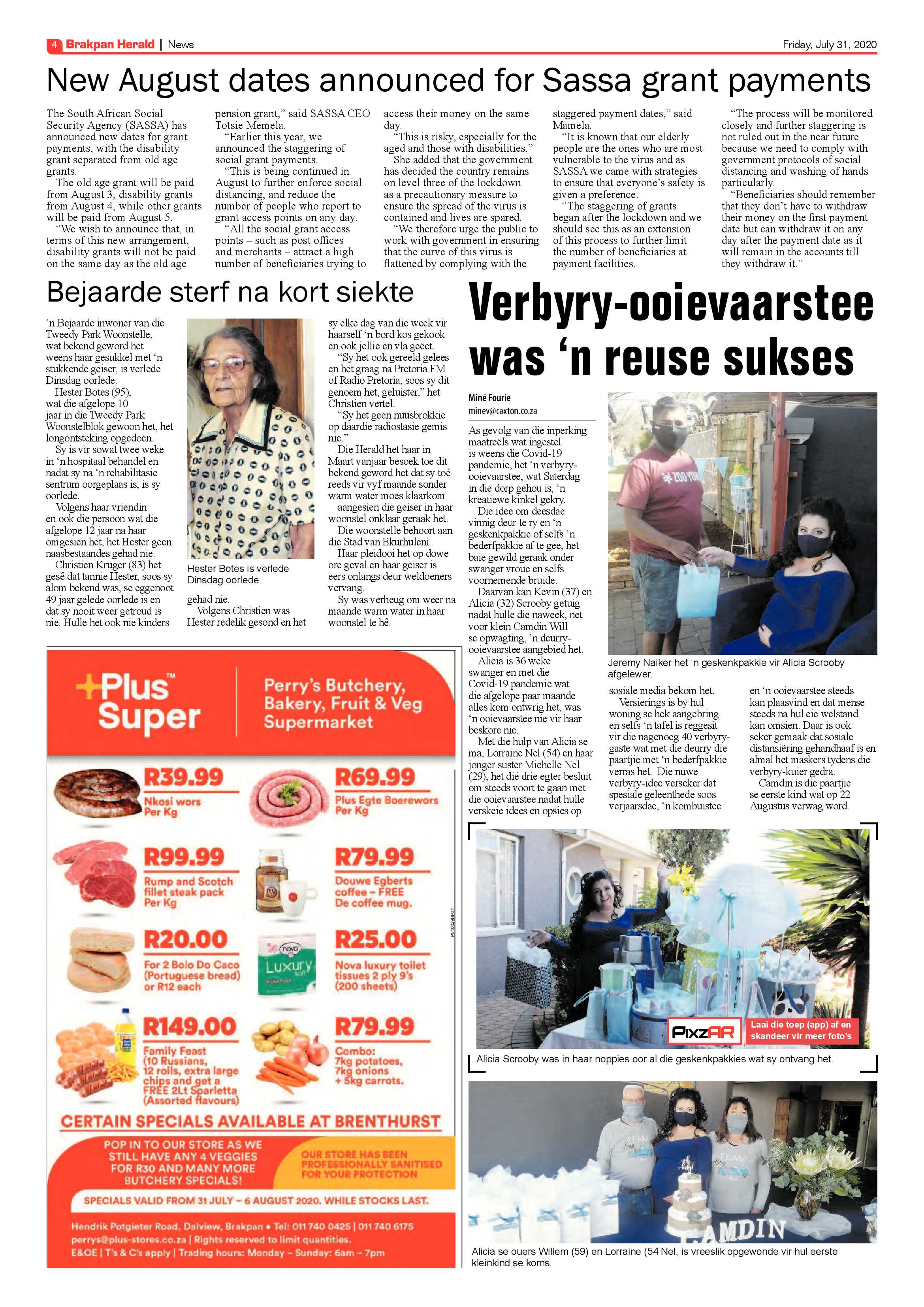 Brakpan Herald 31 July 2020 page 4