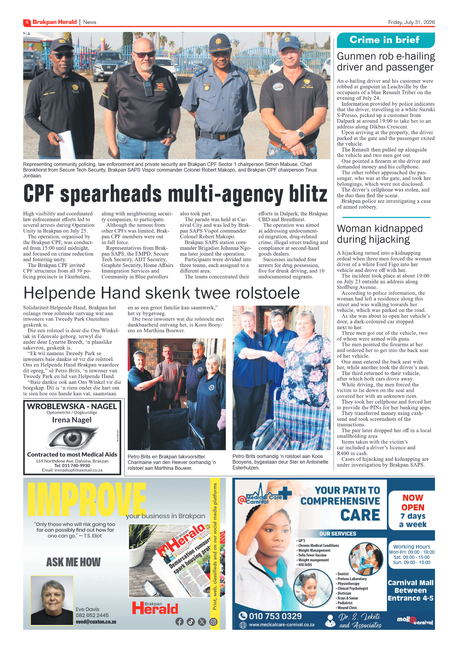 Brakpan Herald 31 July 2026 page 4