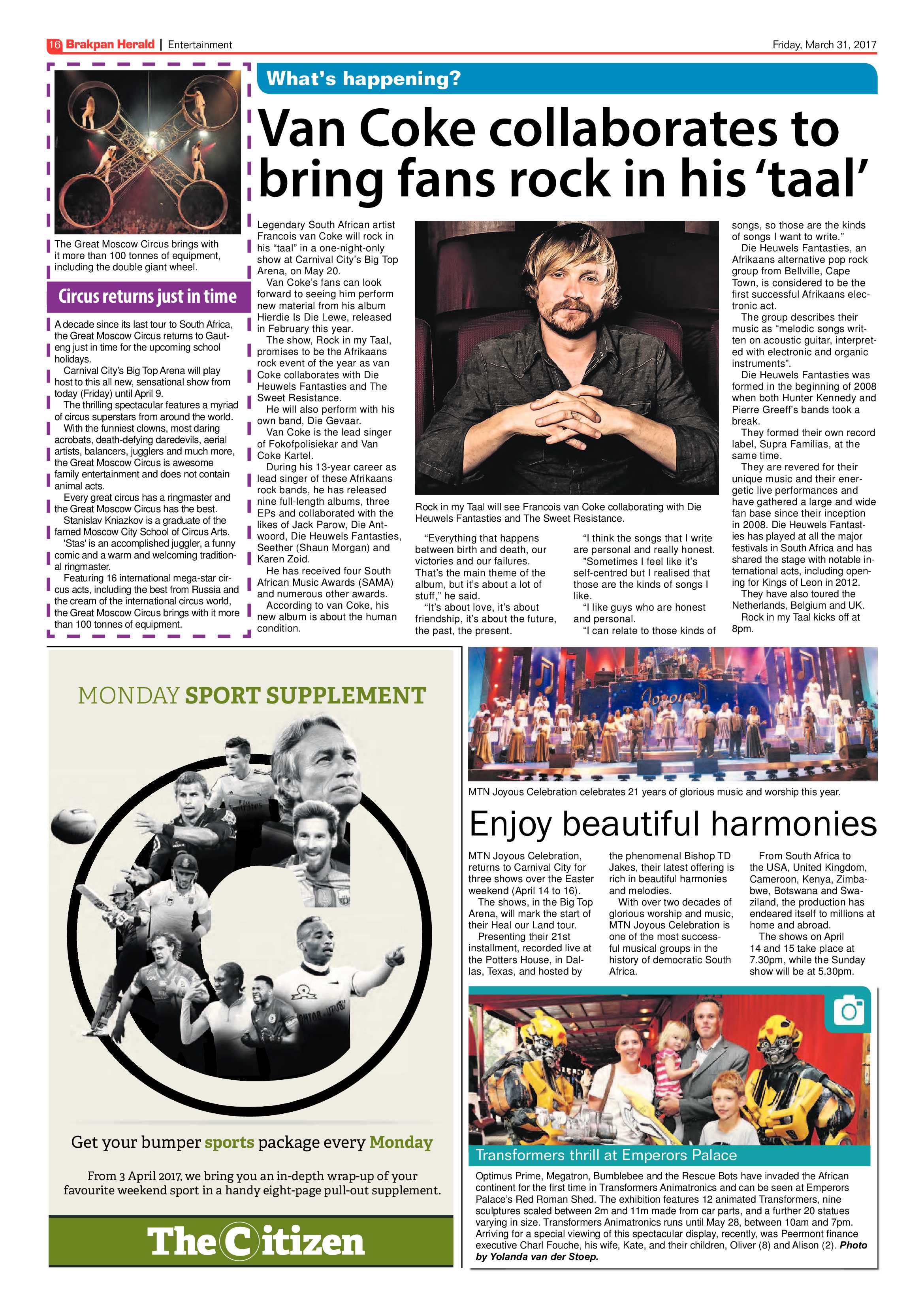 Brakpan Herald 31 March 2017 page 16