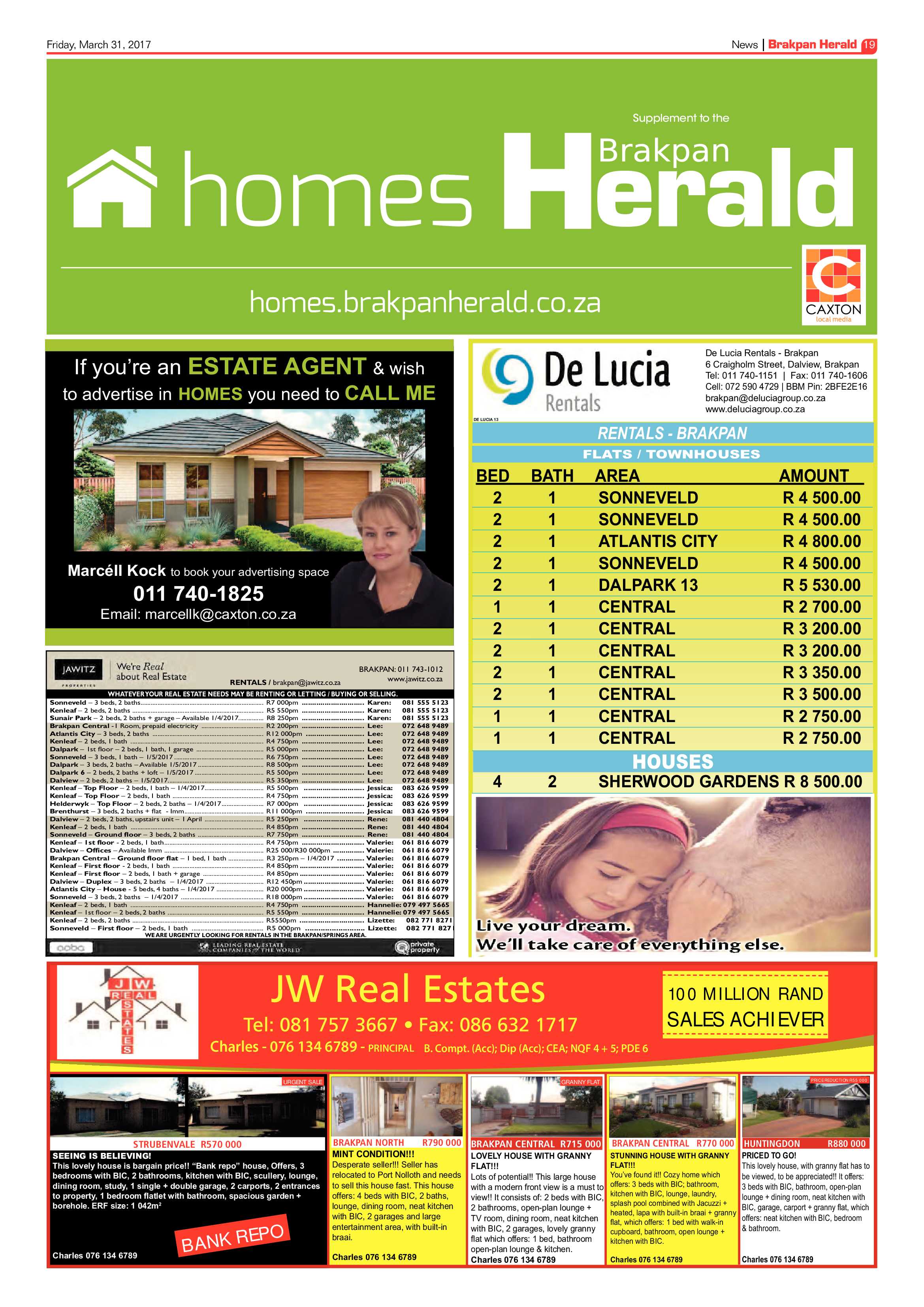 Brakpan Herald 31 March 2017 page 19