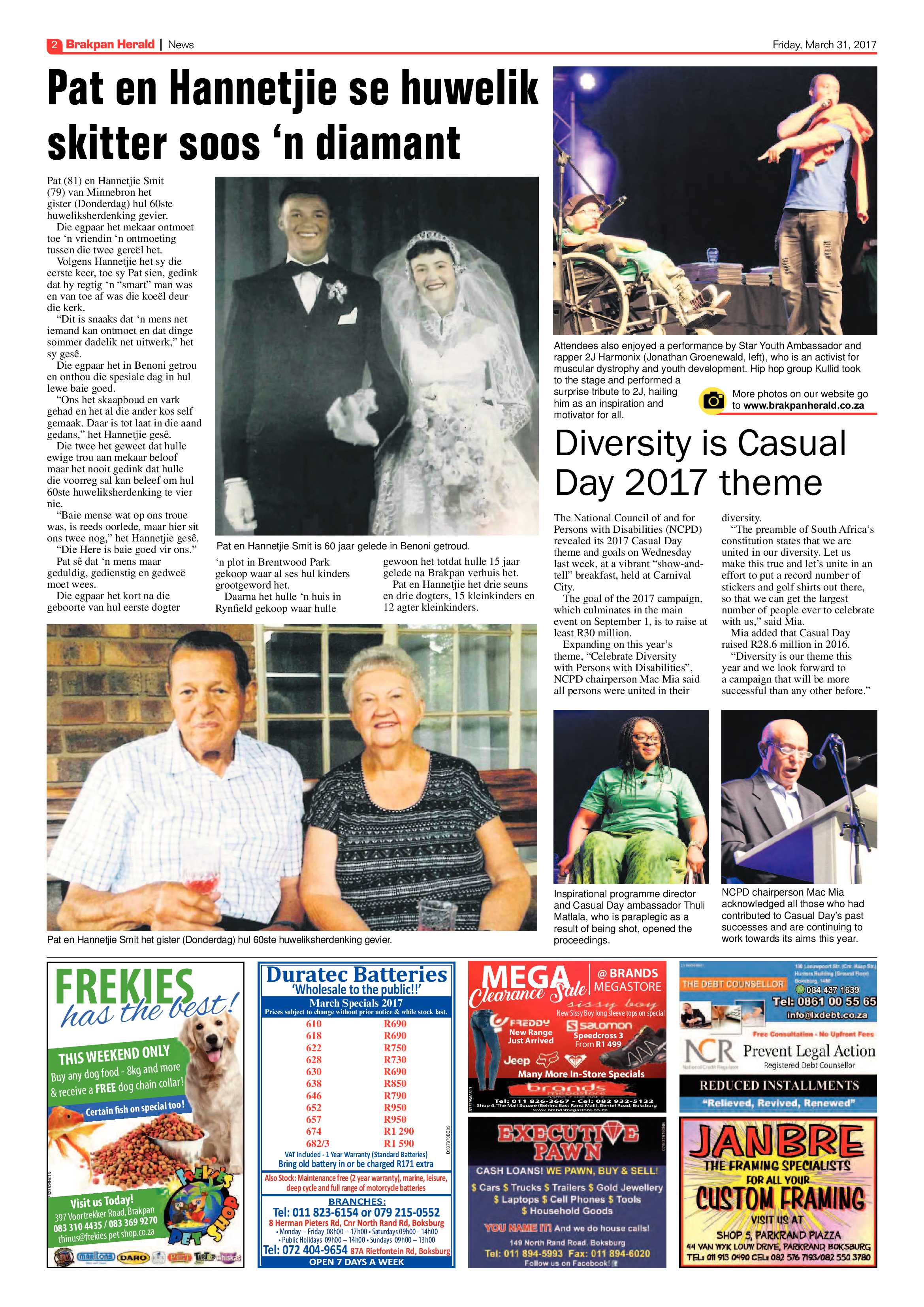 Brakpan Herald 31 March 2017 page 2