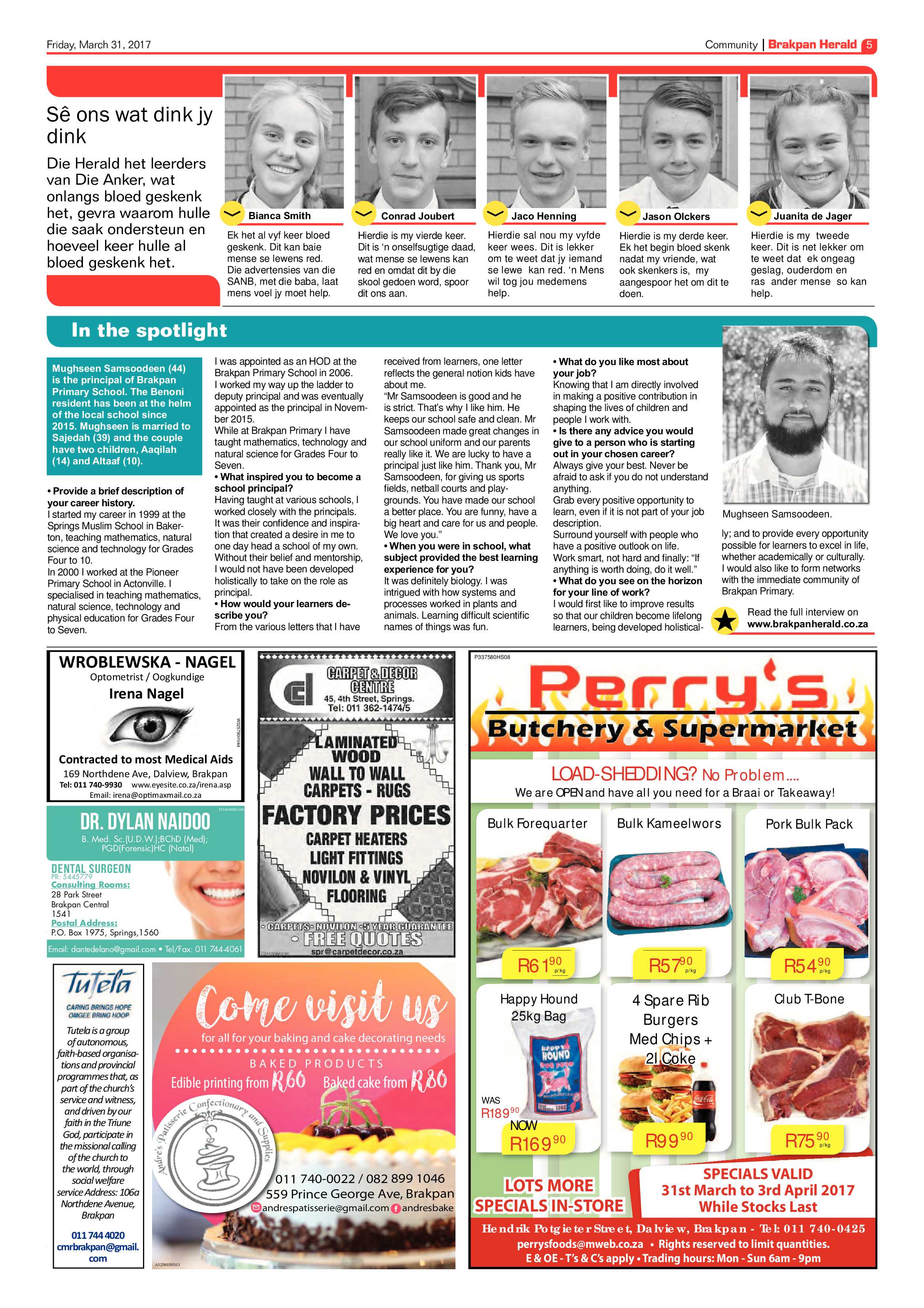 Brakpan Herald 31 March 2017 page 5