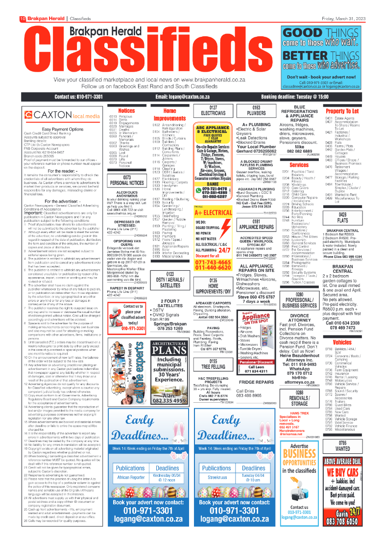 Brakpan Herald 31 March 2022 page 10