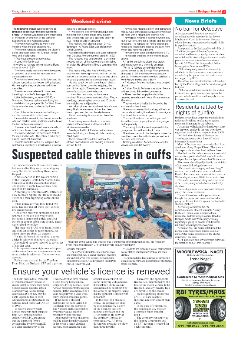 Brakpan Herald 31 March 2022 page 3