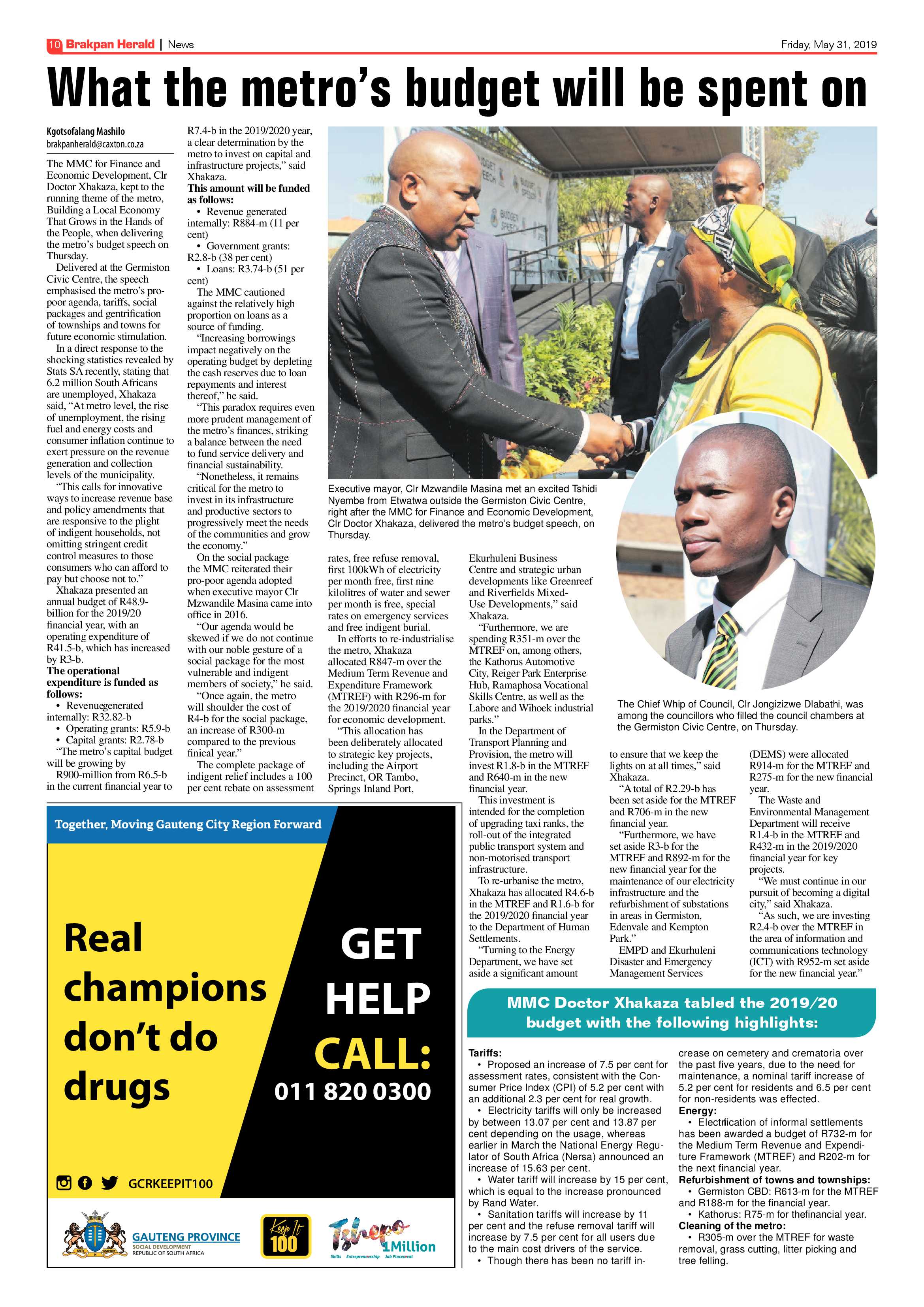 Brakpan Herald 31 May 2019 page 10