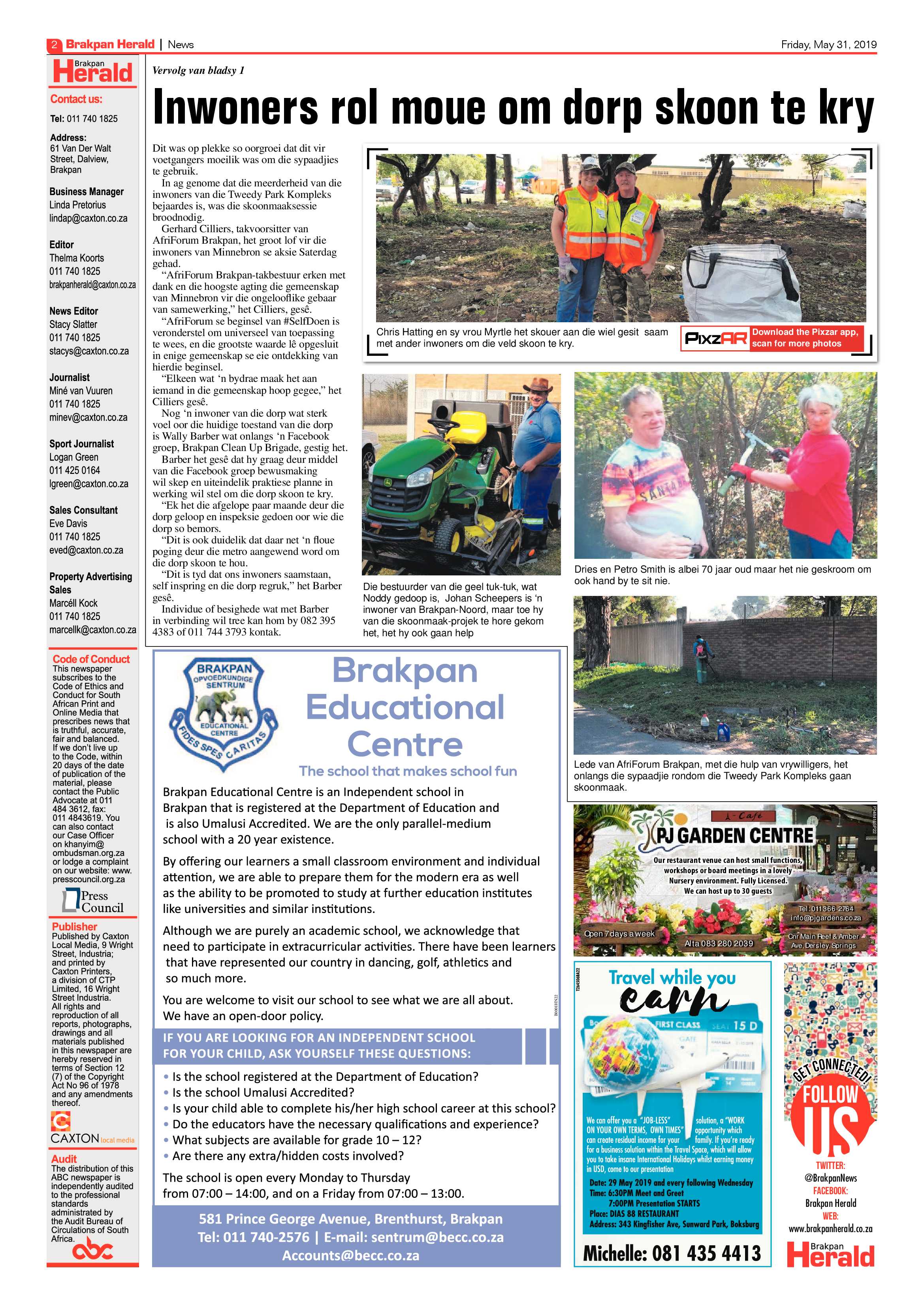 Brakpan Herald 31 May 2019 page 2