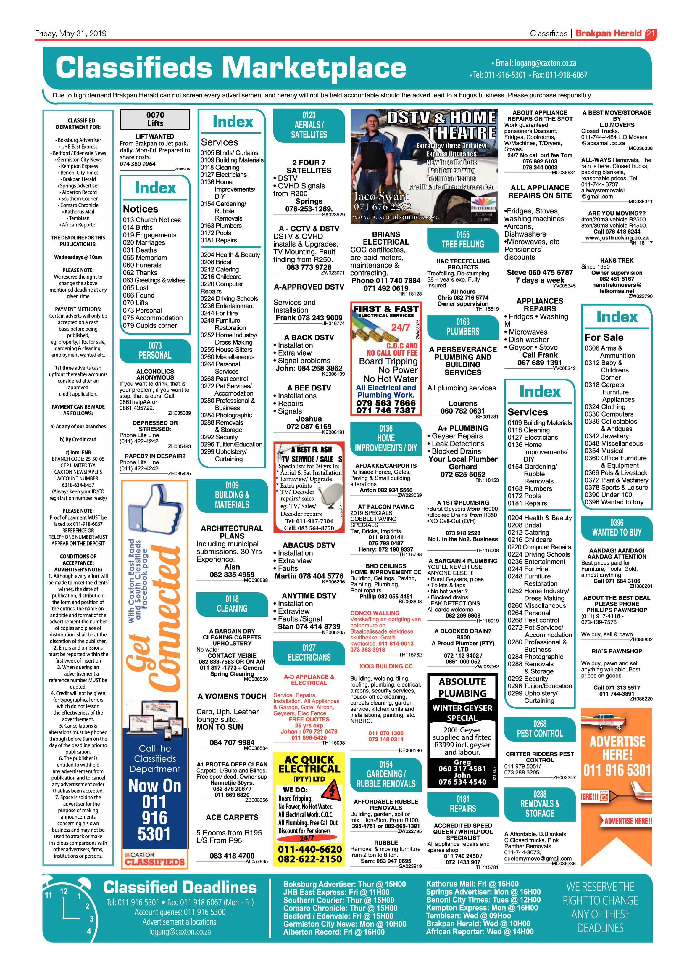 Brakpan Herald 31 May 2019 page 21