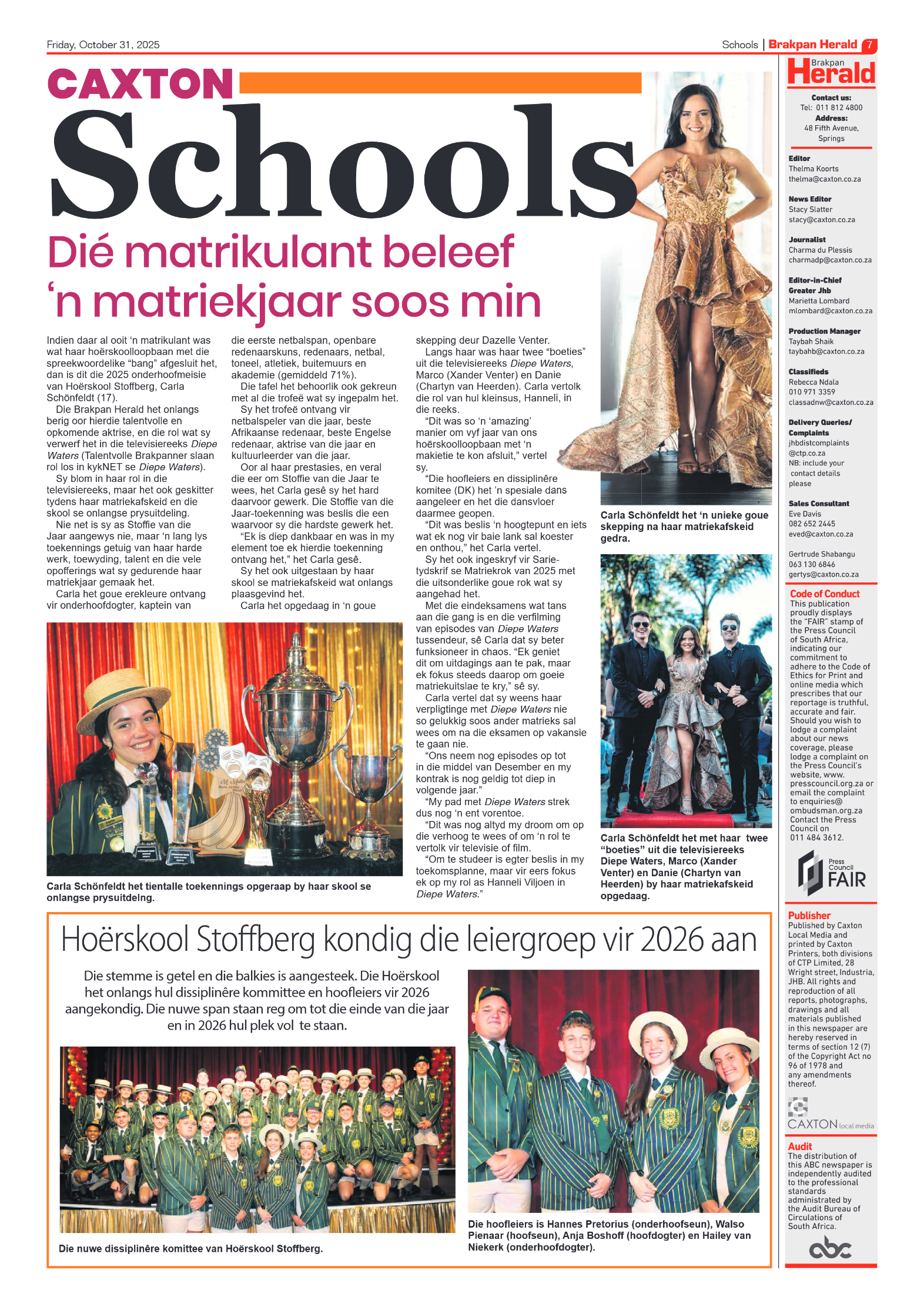 Brakpan Herald 31 October 2025 page 7