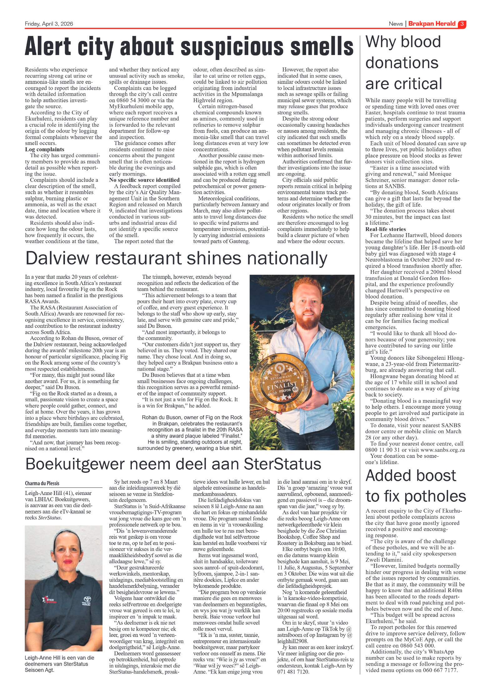 Brakpan Herald 3 April 2026 page 3