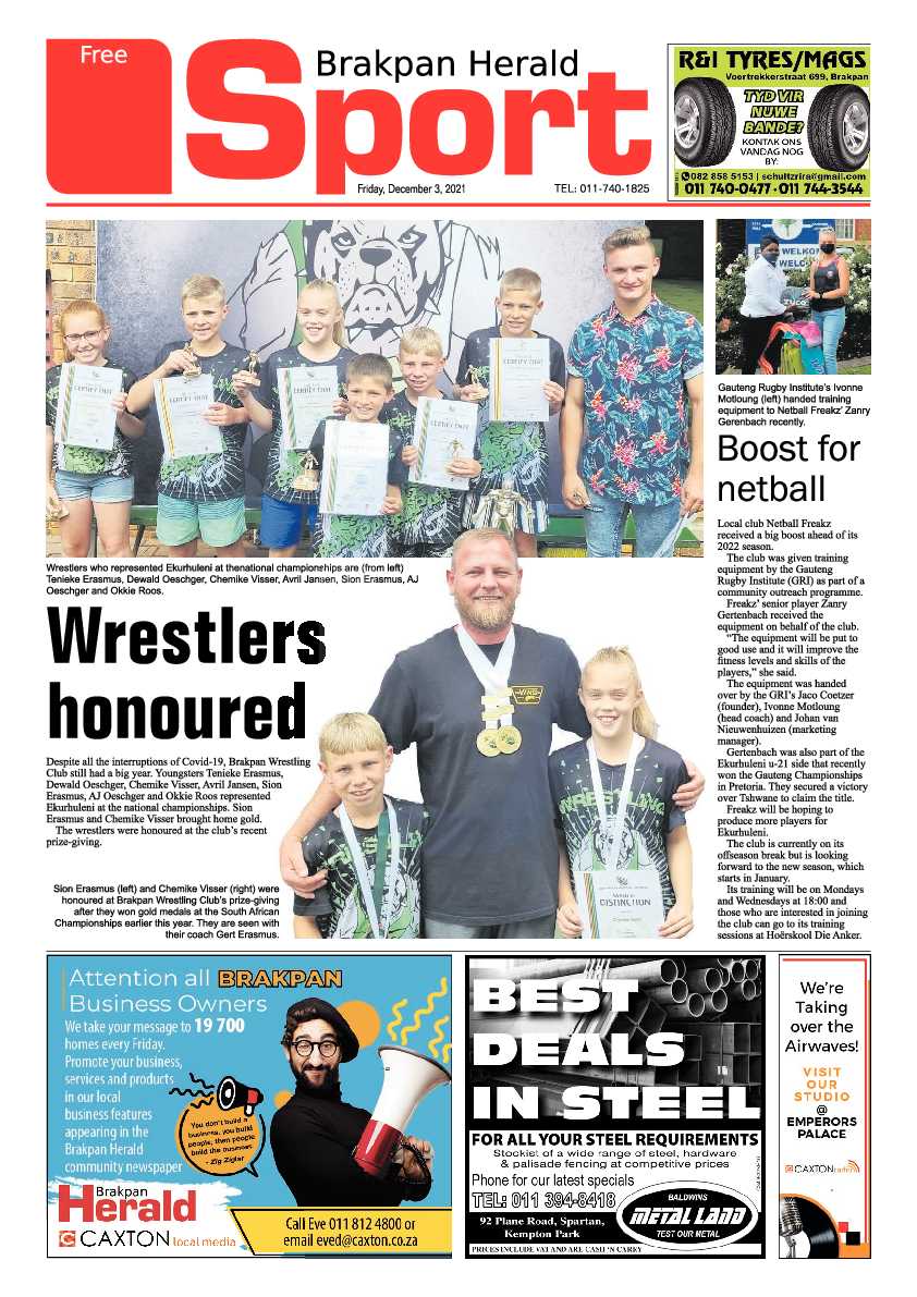 Brakpan Herald 3 December 2021 page 12