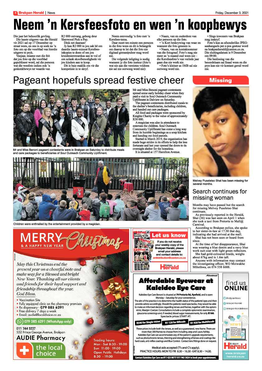 Brakpan Herald 3 December 2021 page 4