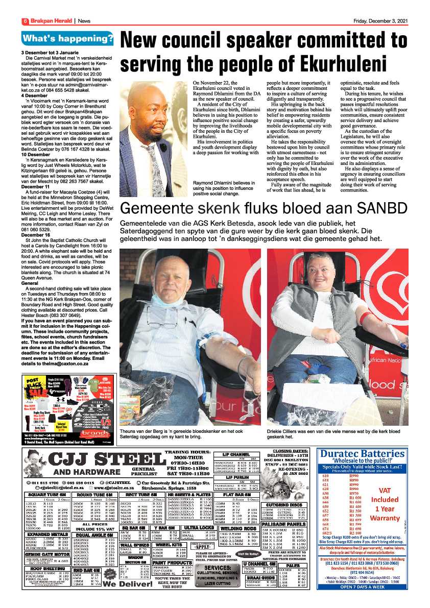 Brakpan Herald 3 December 2021 page 6