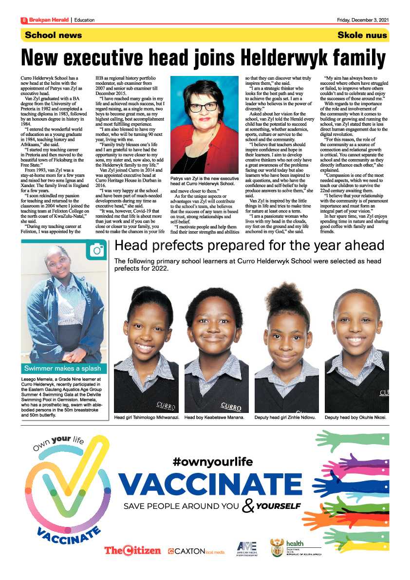 Brakpan Herald 3 December 2021 page 8