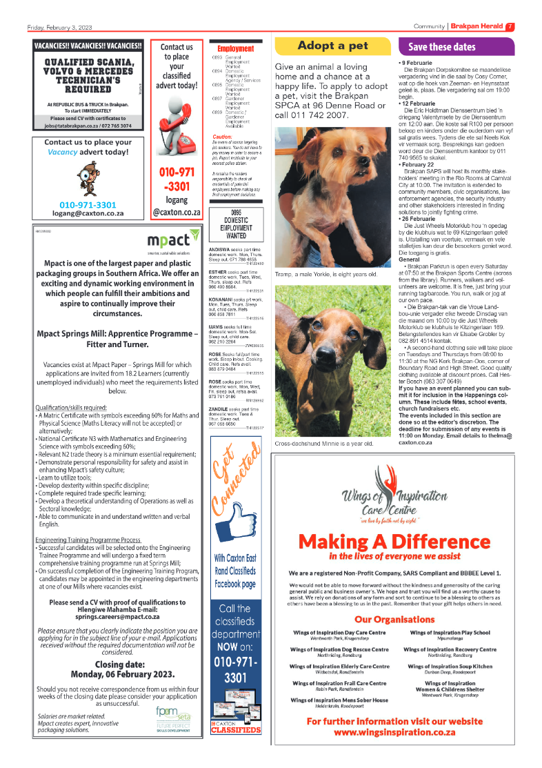 Brakpan Herald 3 February 2022 page 7