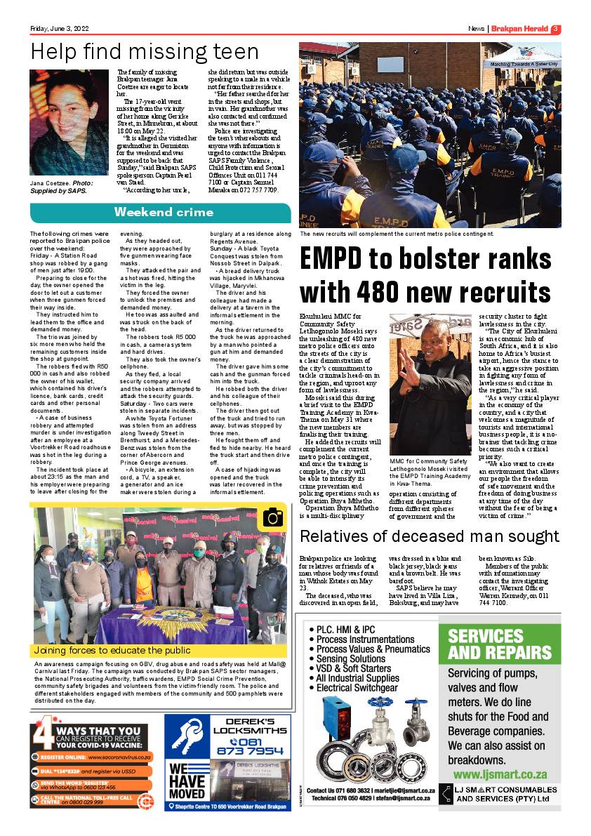 Brakpan Herald 3 June 2022 page 3