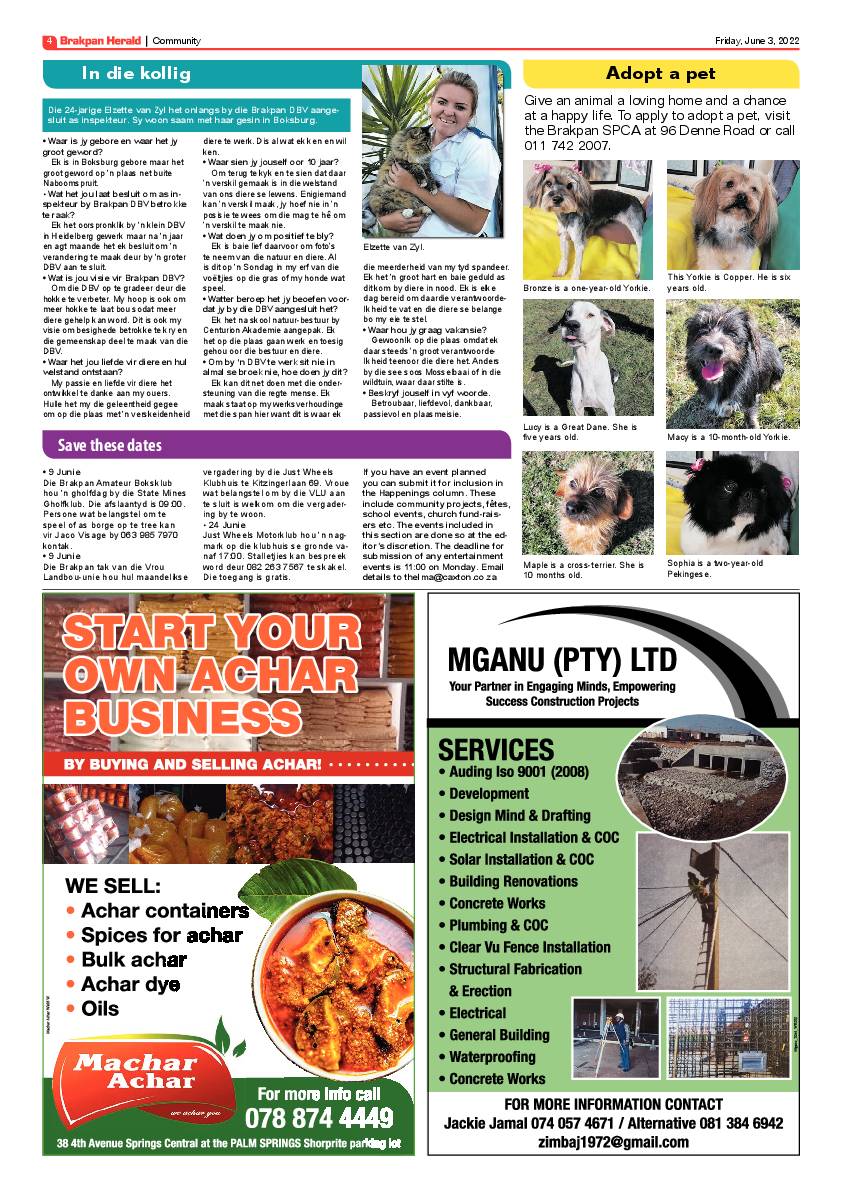 Brakpan Herald 3 June 2022 page 4
