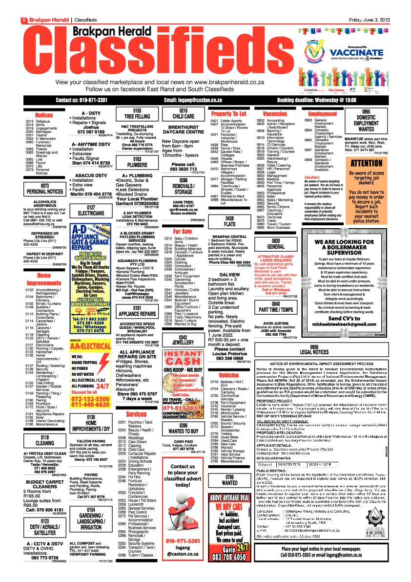 Brakpan Herald 3 June 2022 page 6