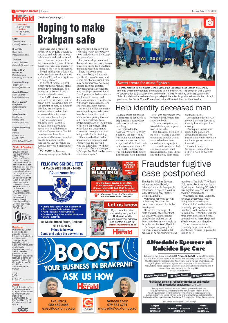 Brakpan Herald 3 March 2022 page 2