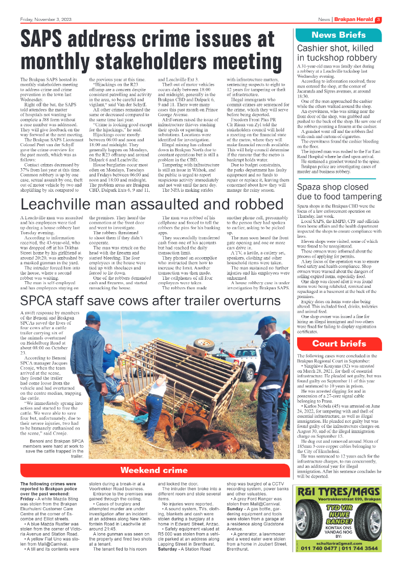 Brakpan Herald 3 November 2023 page 3