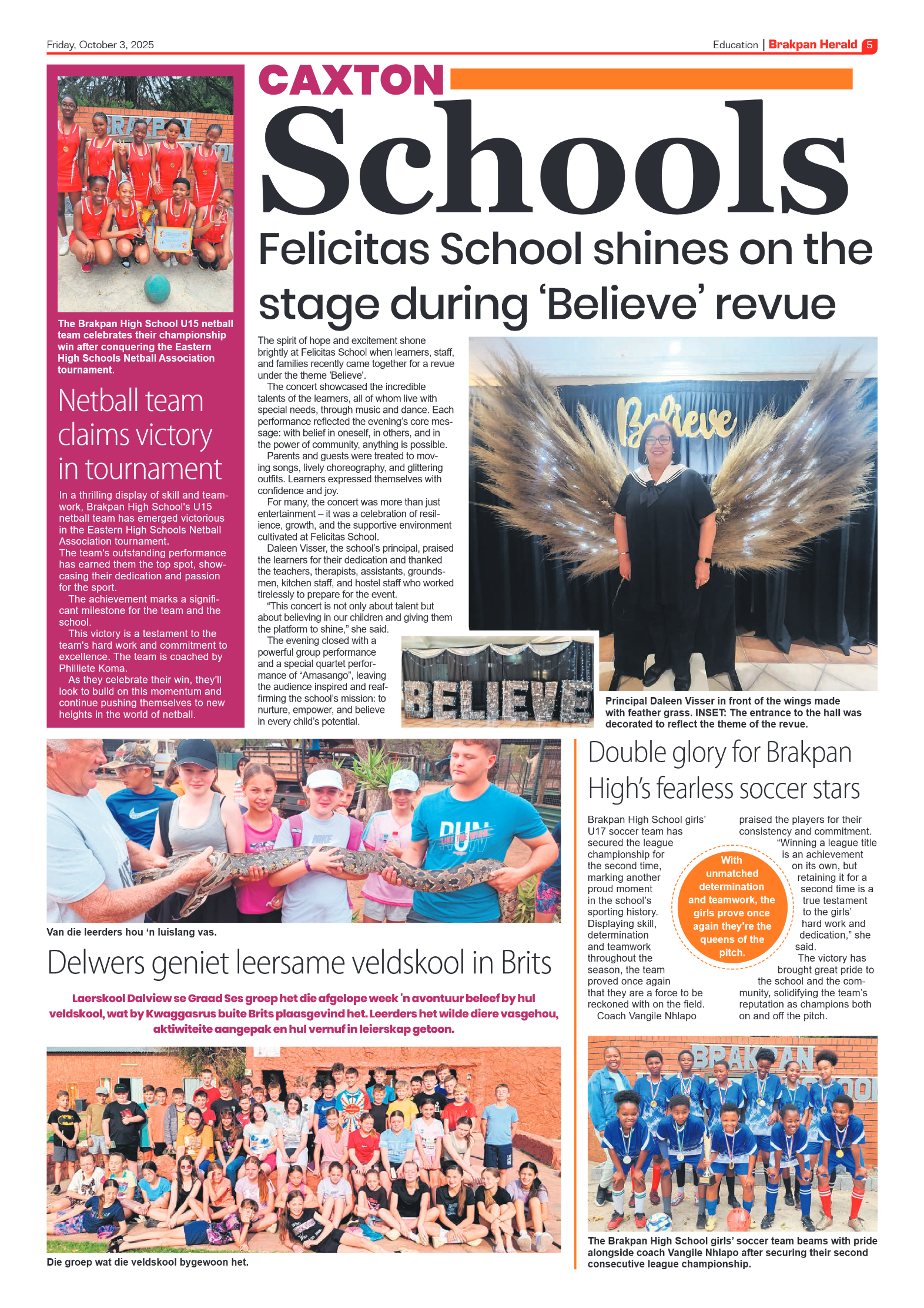 Brakpan Herald 3 October 2025 page 5
