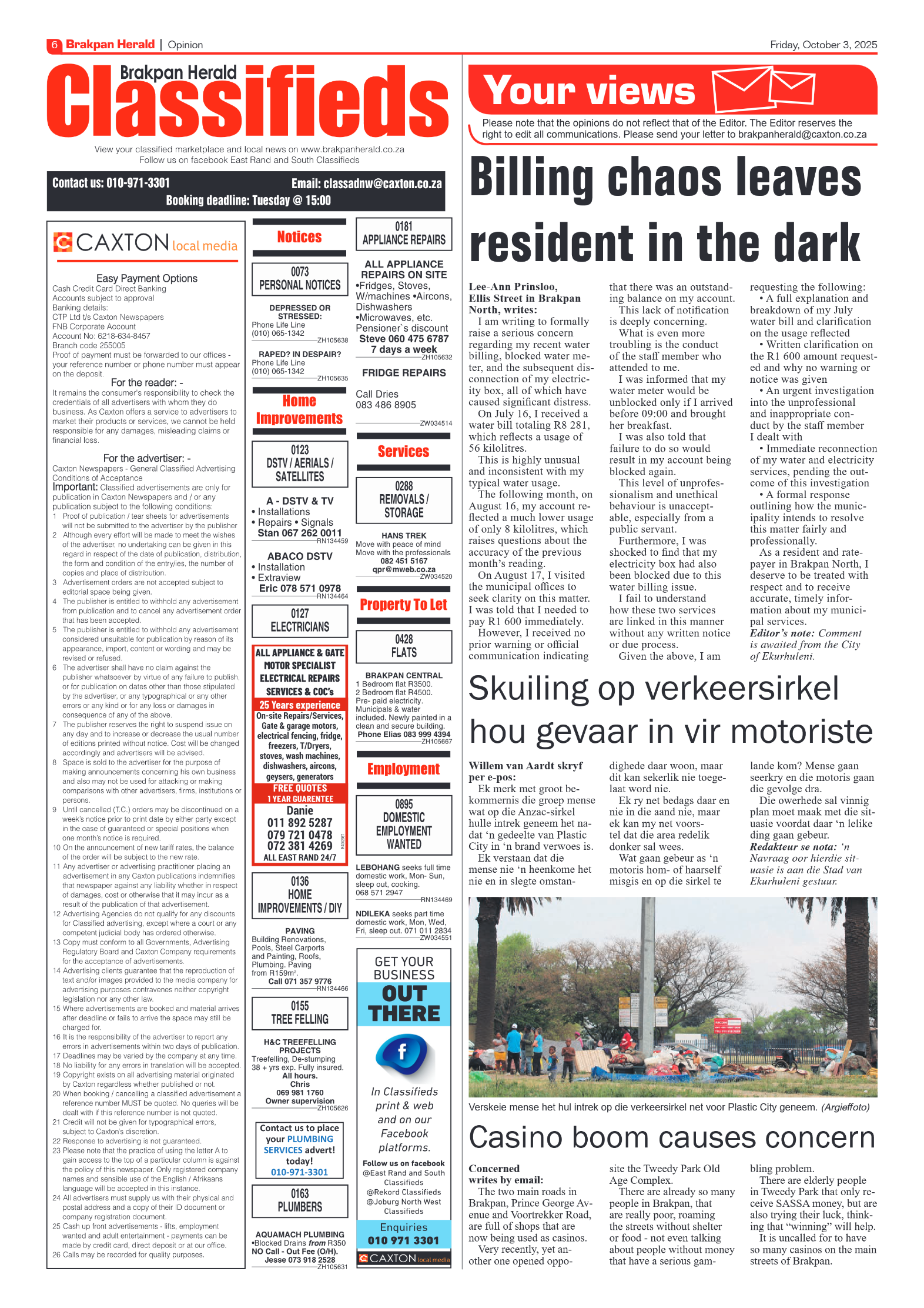 Brakpan Herald 3 October 2025 page 6