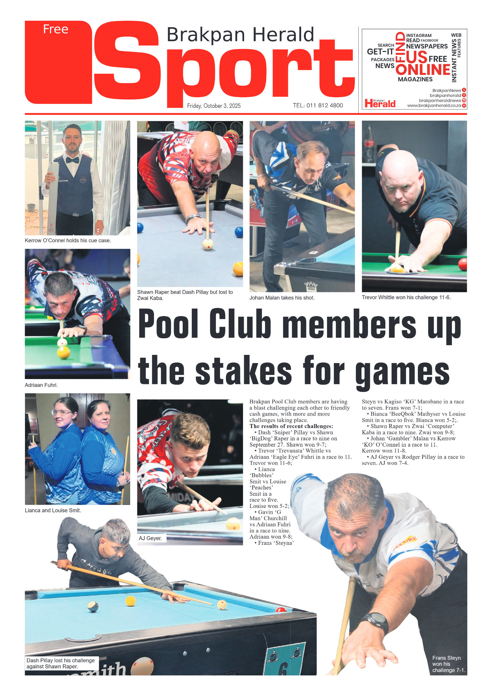 Brakpan Herald 3 October 2025 page 8