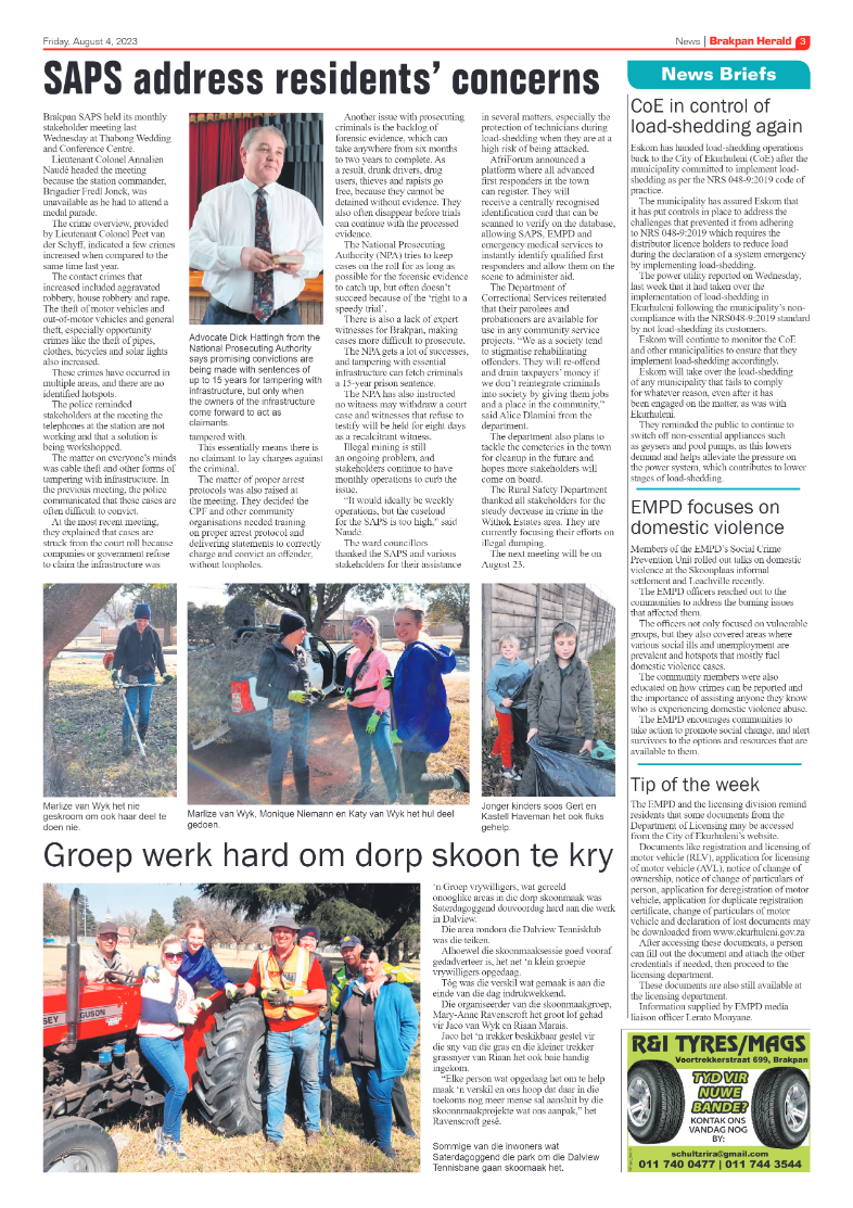 Brakpan Herald 4 August 2022 page 3
