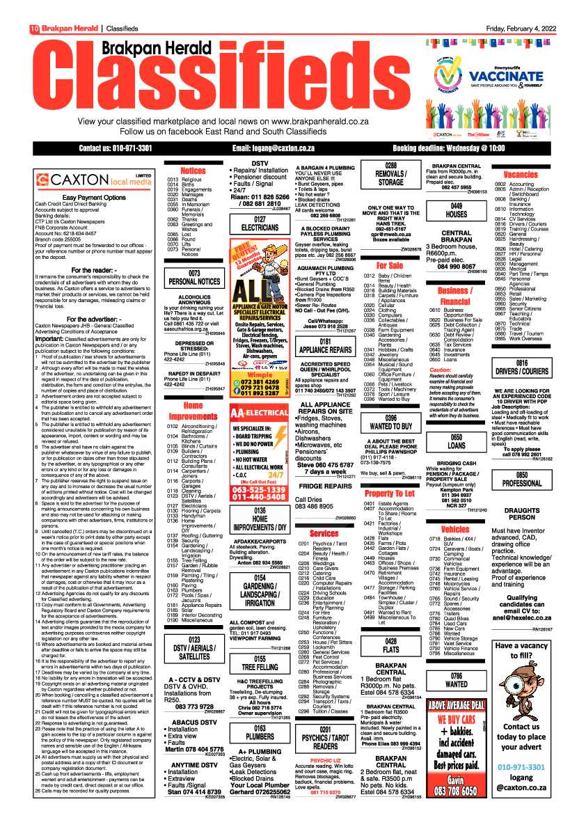 Brakpan Herald 4 February 2022 page 10