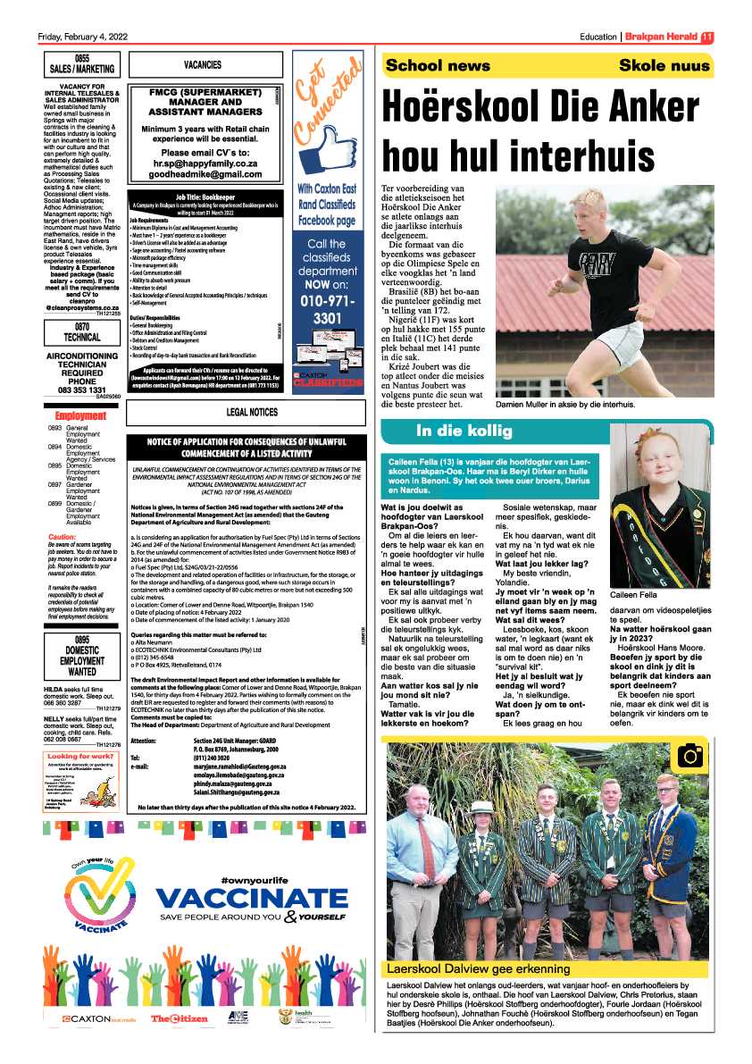 Brakpan Herald 4 February 2022 page 11