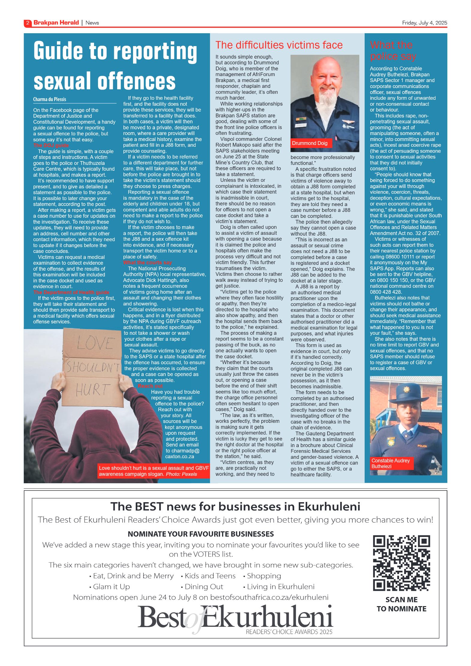 Brakpan Herald 4 July 2025 page 2