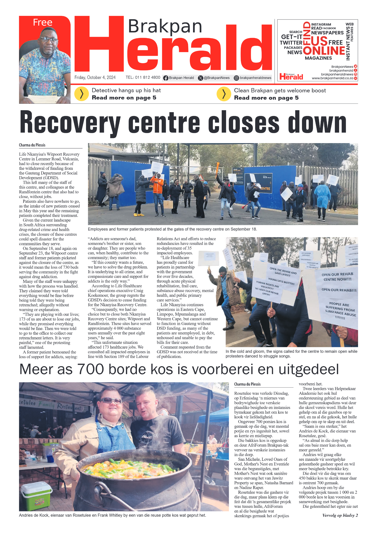 Brakpan Herald 4 October 2024 page 1