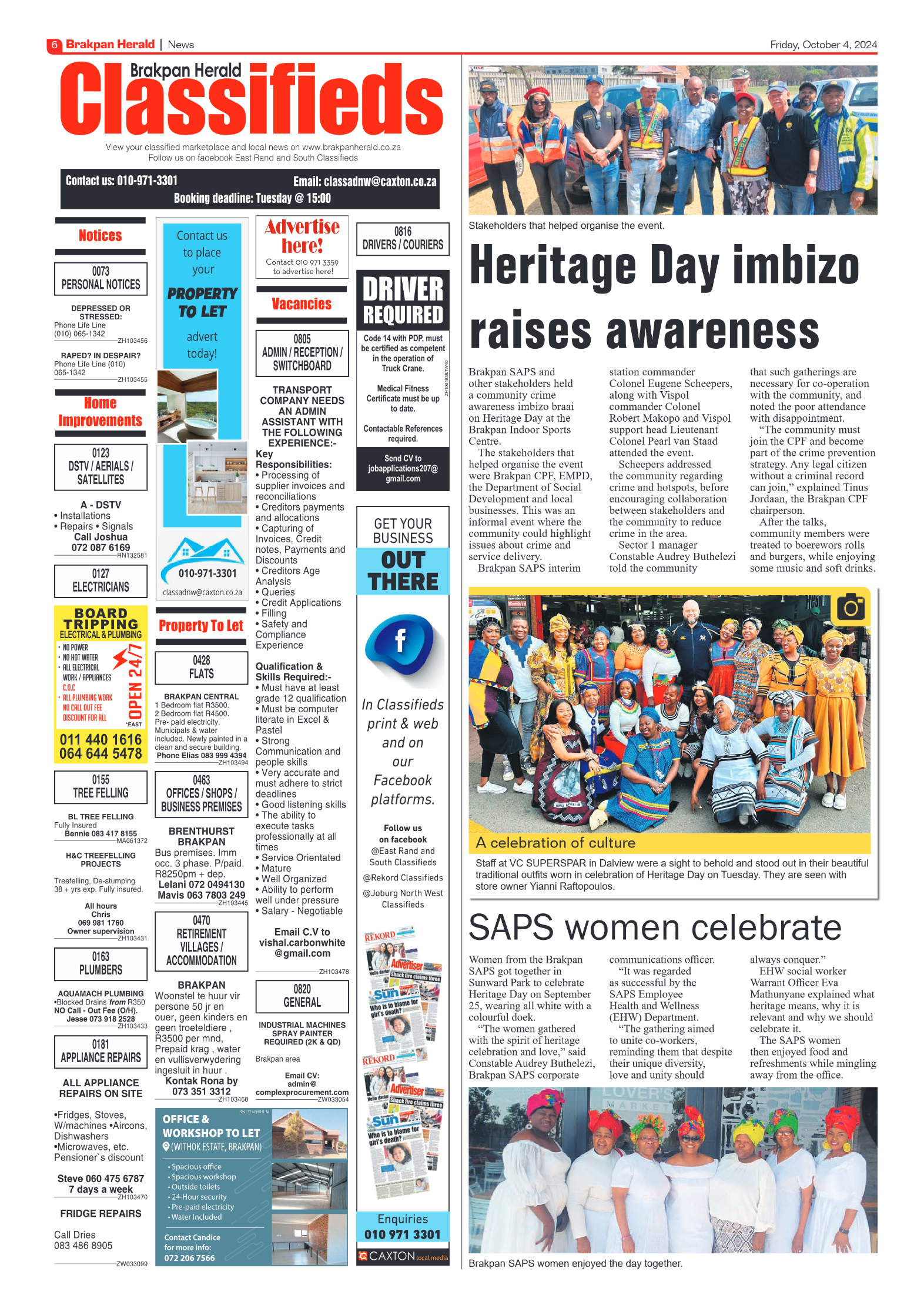 Brakpan Herald 4 October 2024 page 6